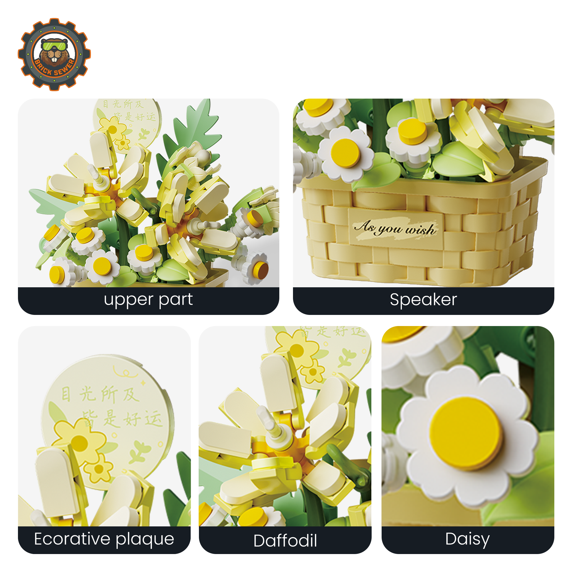 Breeze of Hope  Flower Building Blocks - View 4: 804411-detail-04