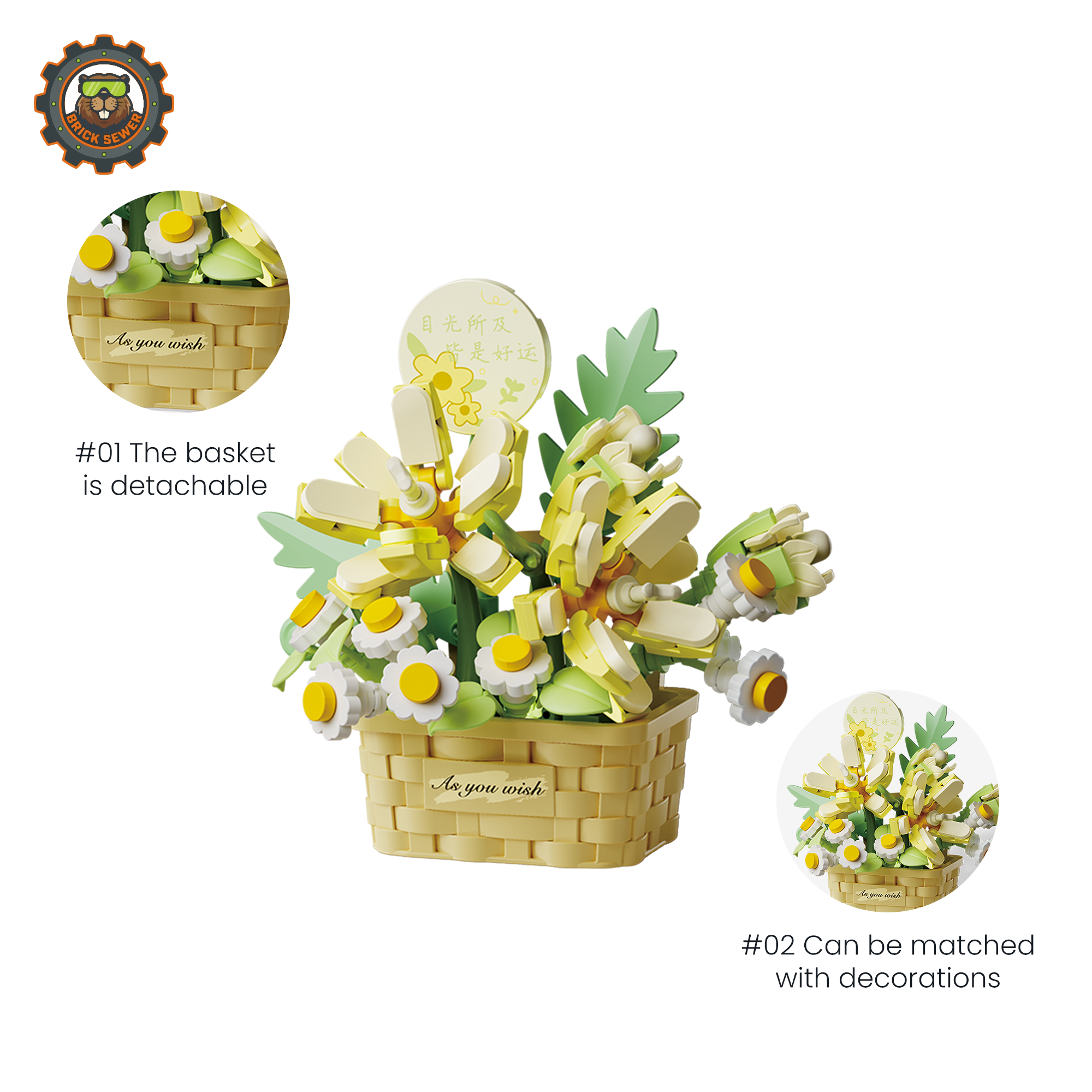 Breeze of Hope  Flower Building Blocks - View 2: 804411-play-02
