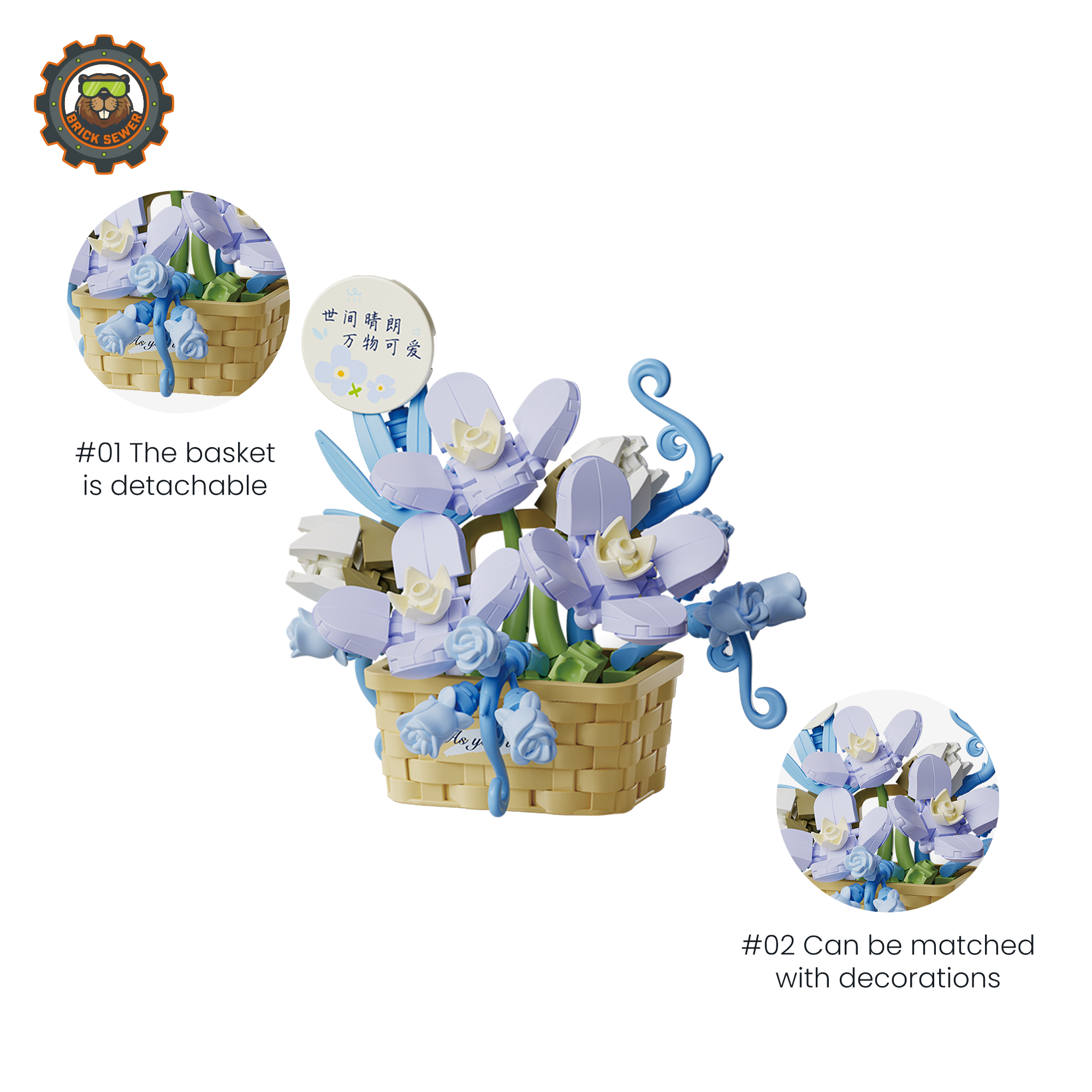 Faith in Bloom Flower Building Blocks - View 2: 804414-play-02