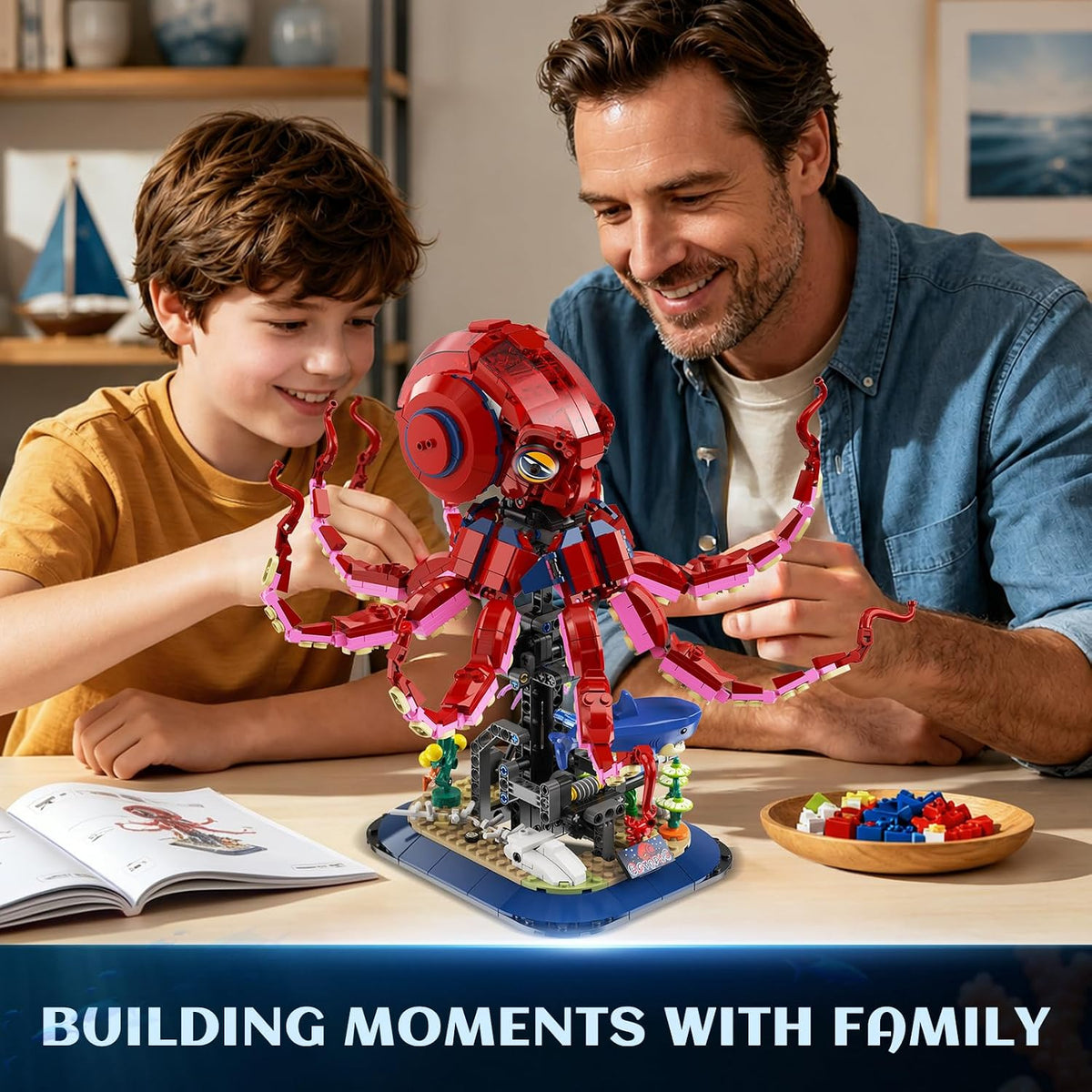 INSOON Mechanical Octopus Building Set with Lights HG1041