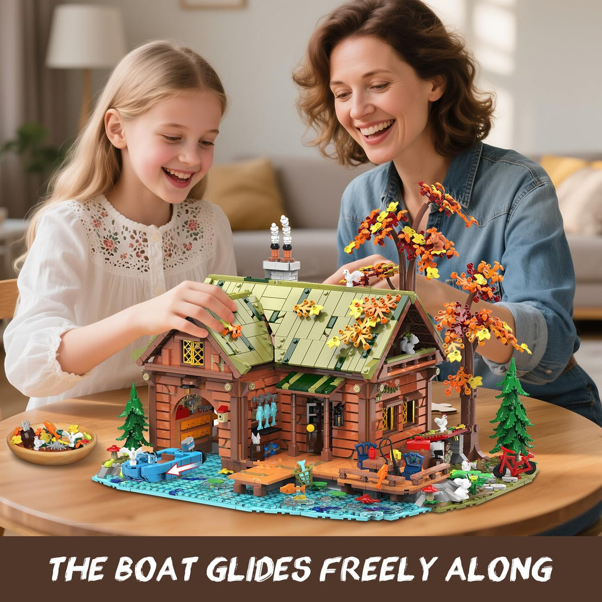 INSOON Overwater Cabin Mini Building Set with Light SC8821