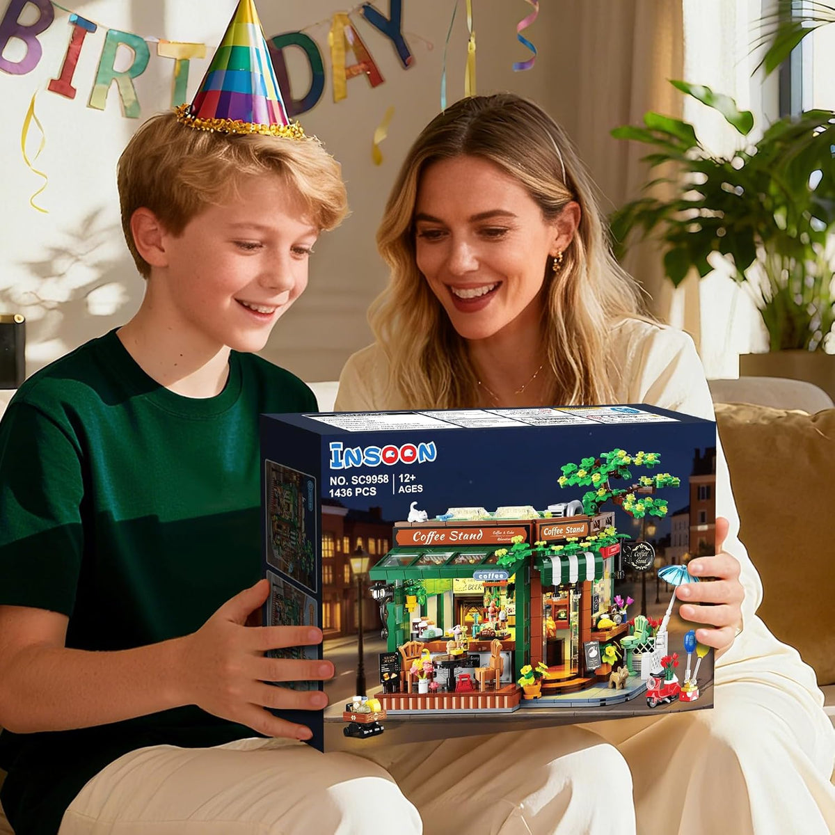 INSOON City Street Café House Building Set with Lights SC9958
