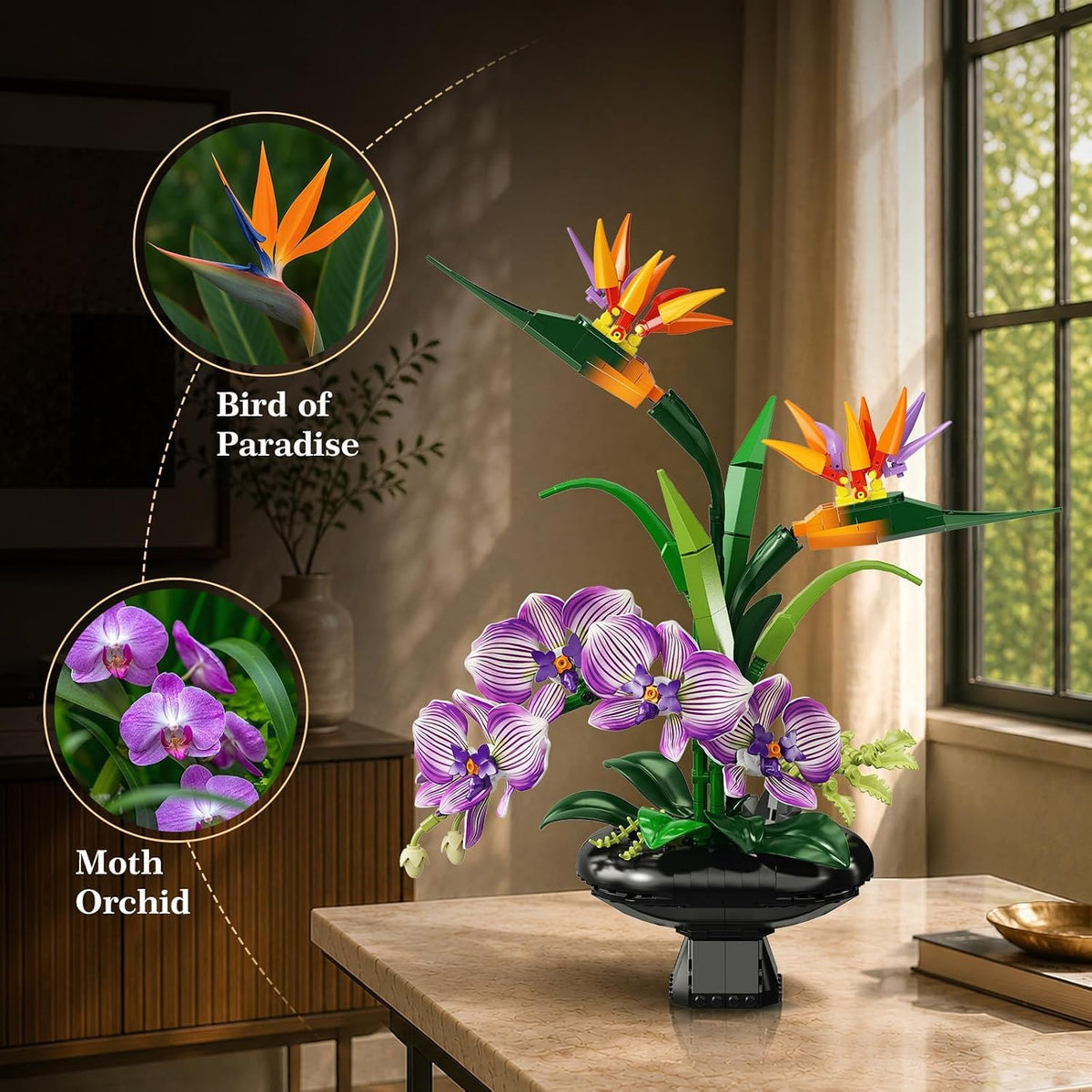 INSOON Orchid Flowers Building Set SC8844