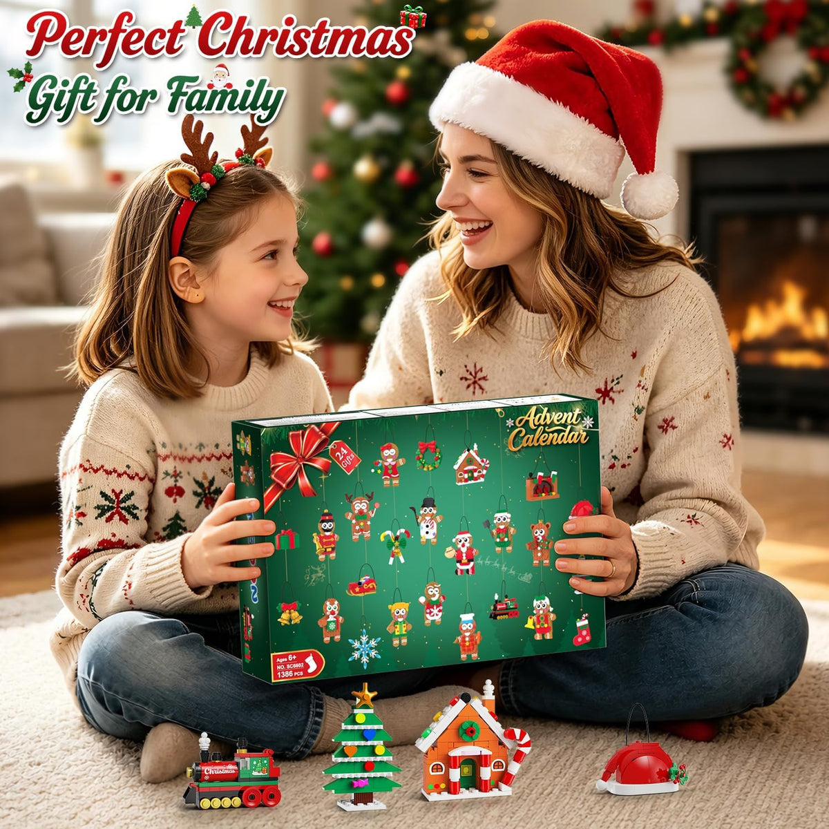 INSOON Advent Calendar 2026 Gingerbread Christmas Ornaments Building Set SC6602