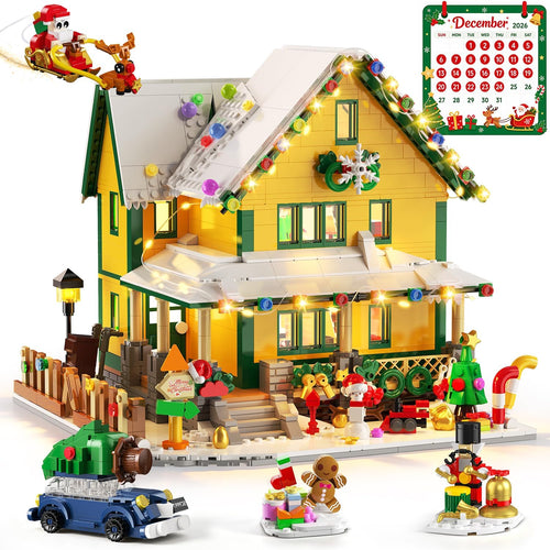 INSOON Advent Calendar 2026 Christmas House Mini Building Set with Lights SC9997