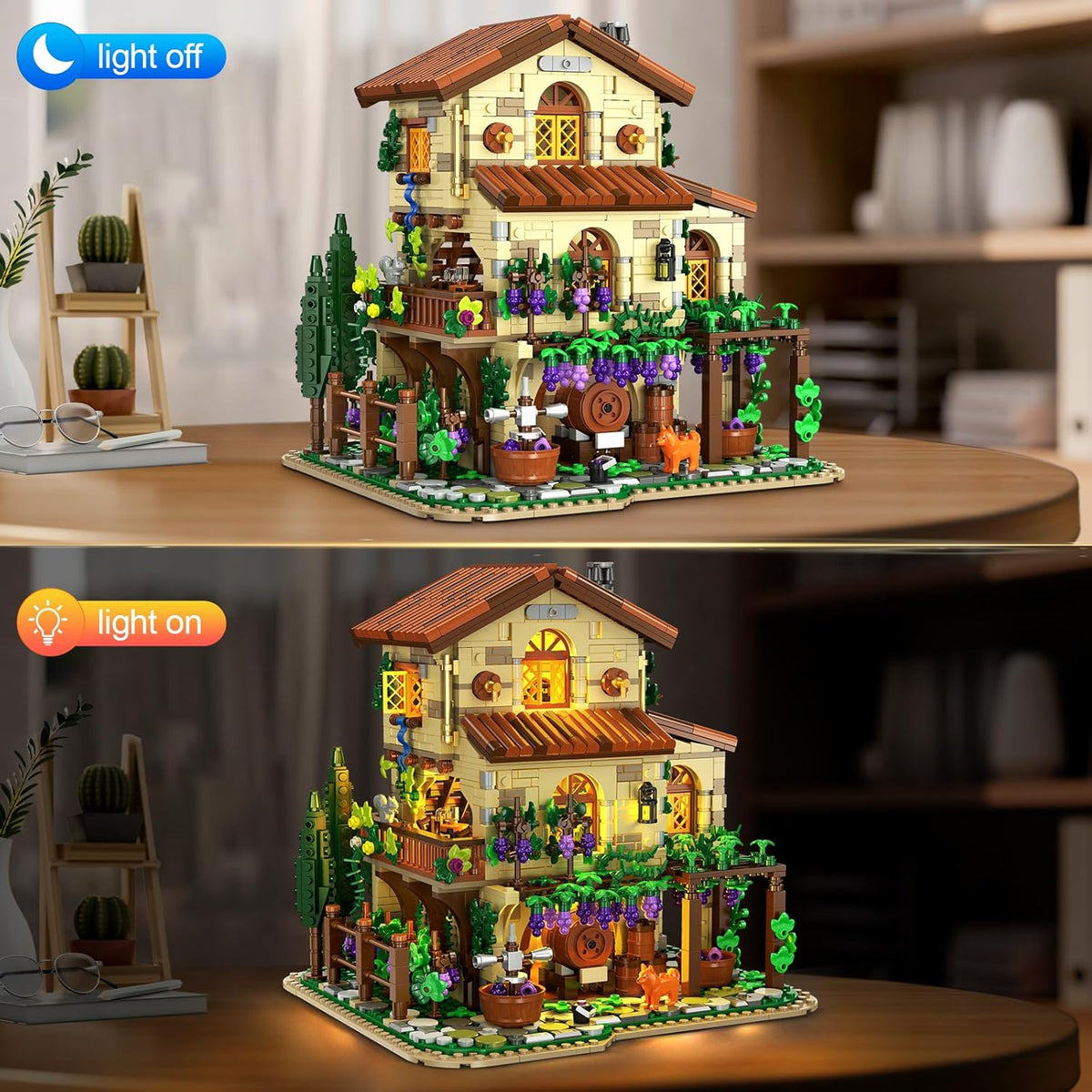 INSOON Winery Chateau House Building Set with Lights SC005