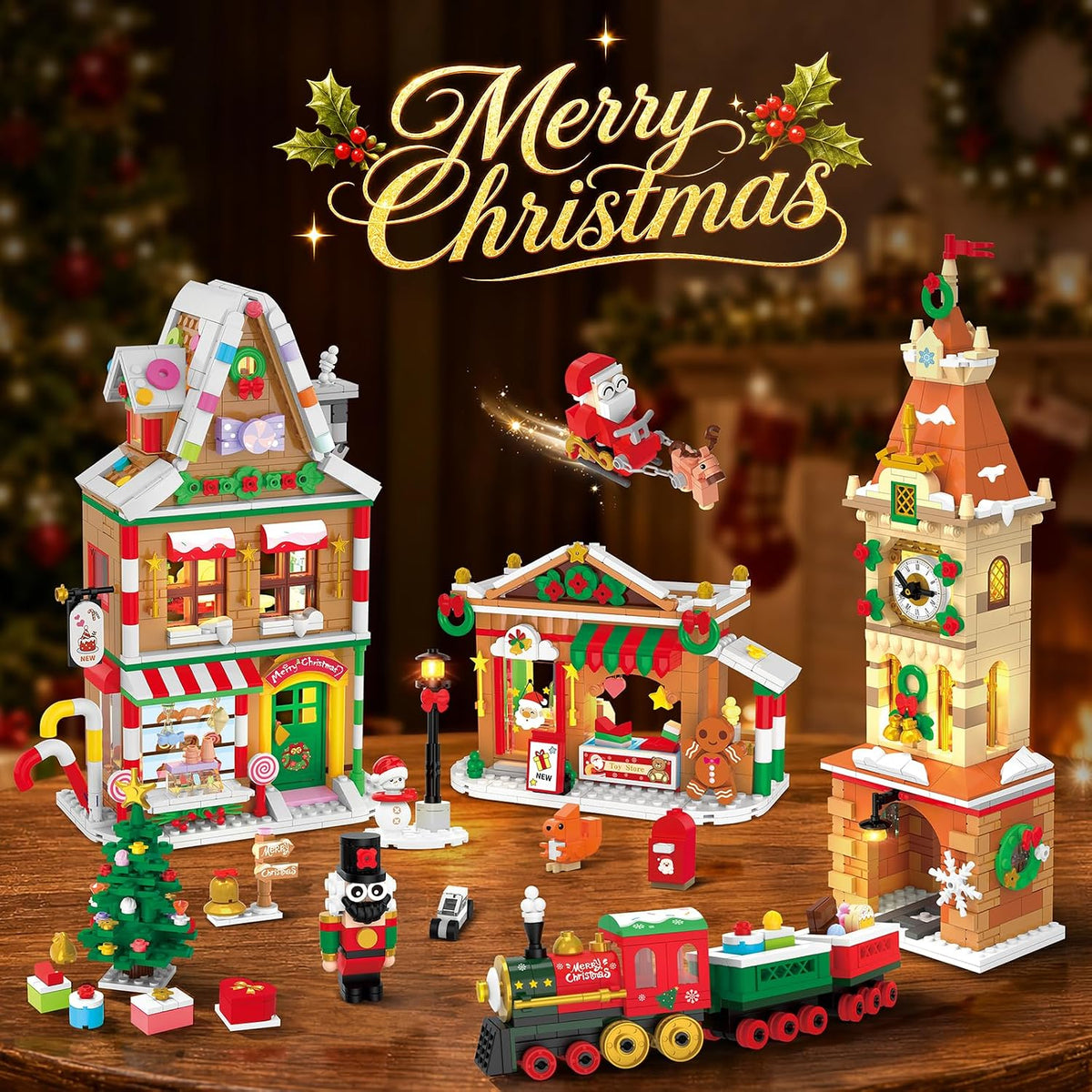 INSOON Advent Calendar 2026 Christmas Main Street Building Set with Lights SC9967
