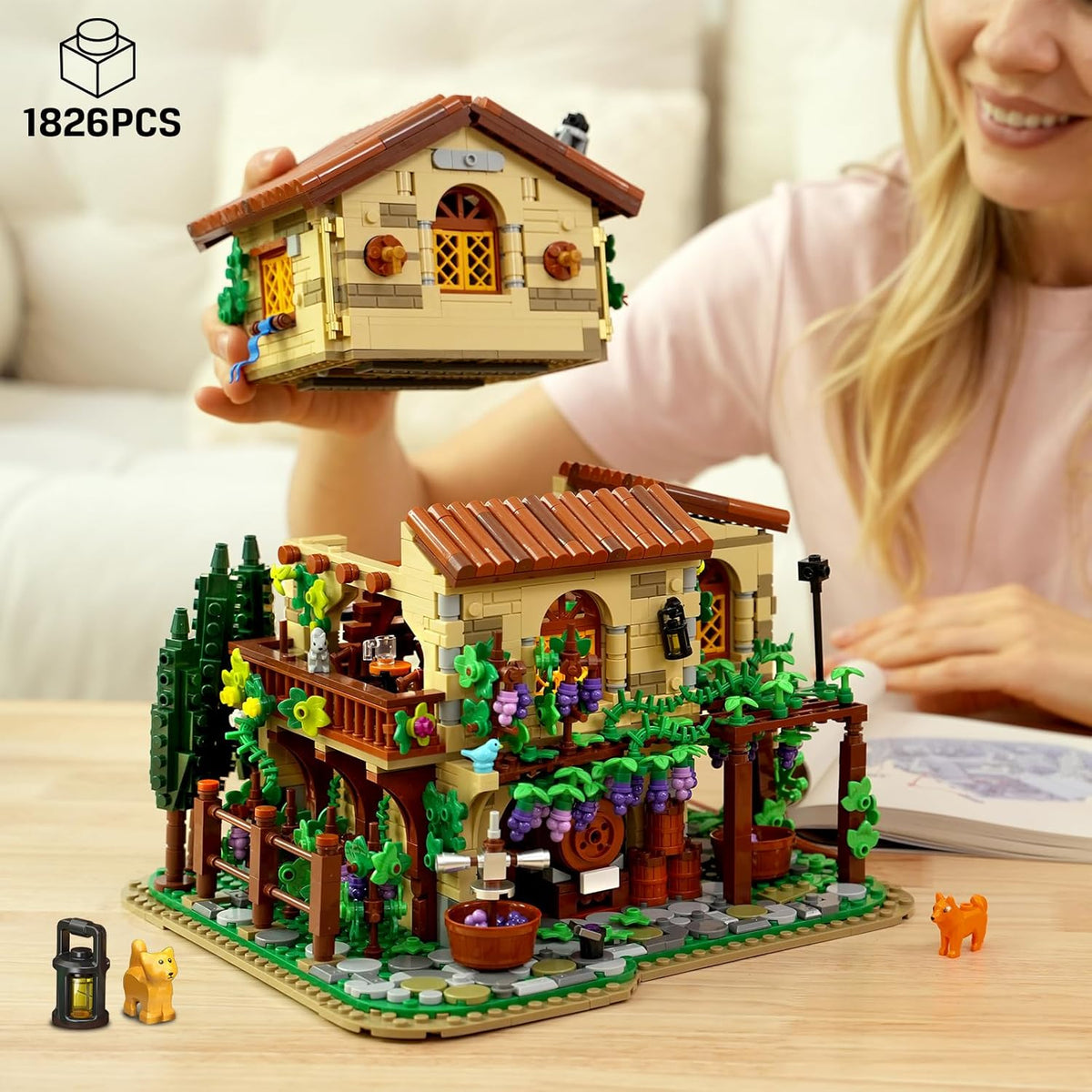 INSOON Winery Chateau House Building Set with Lights SC005