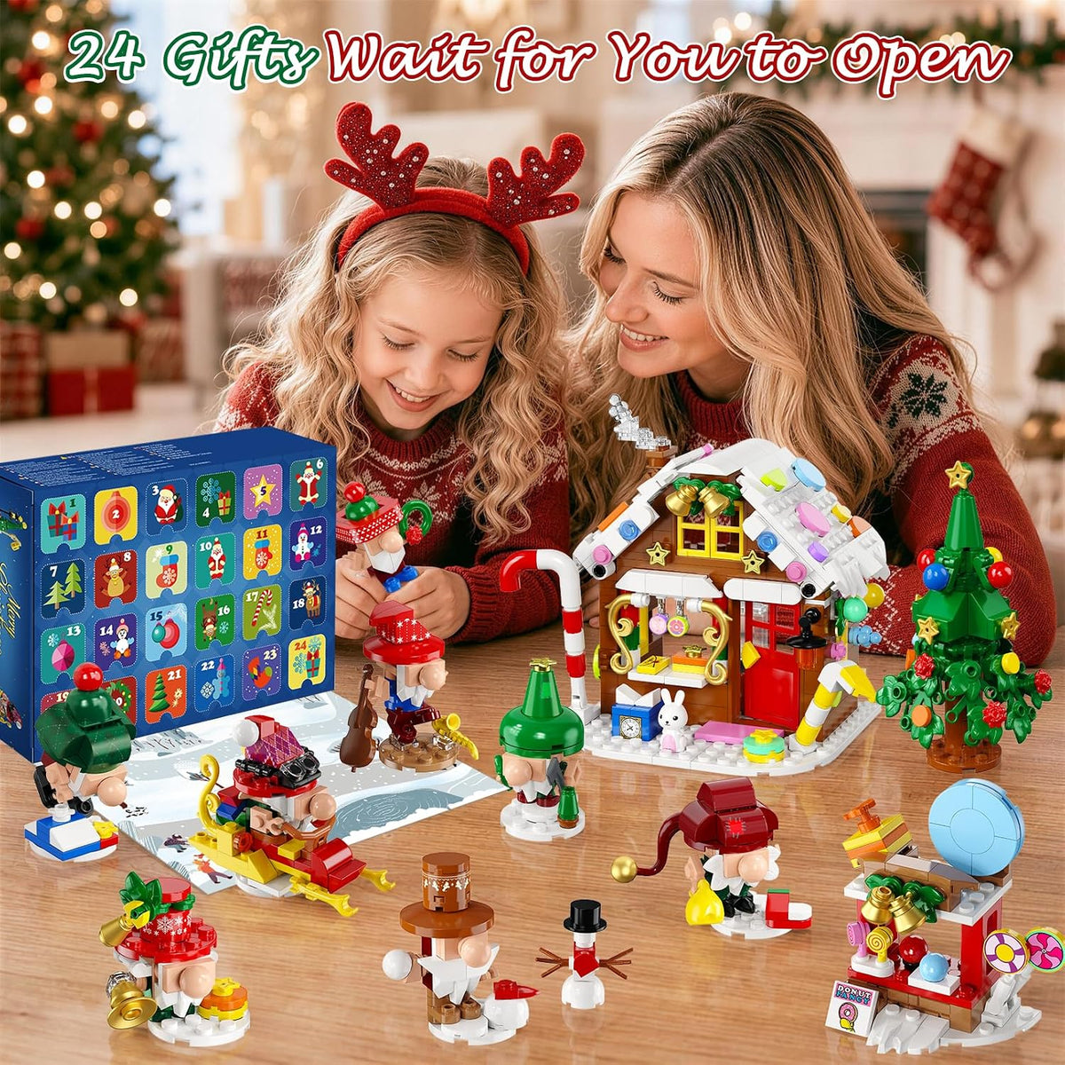 INSOON Advent Calendar 2026 Christmas Gnome Village Building Set SC8856