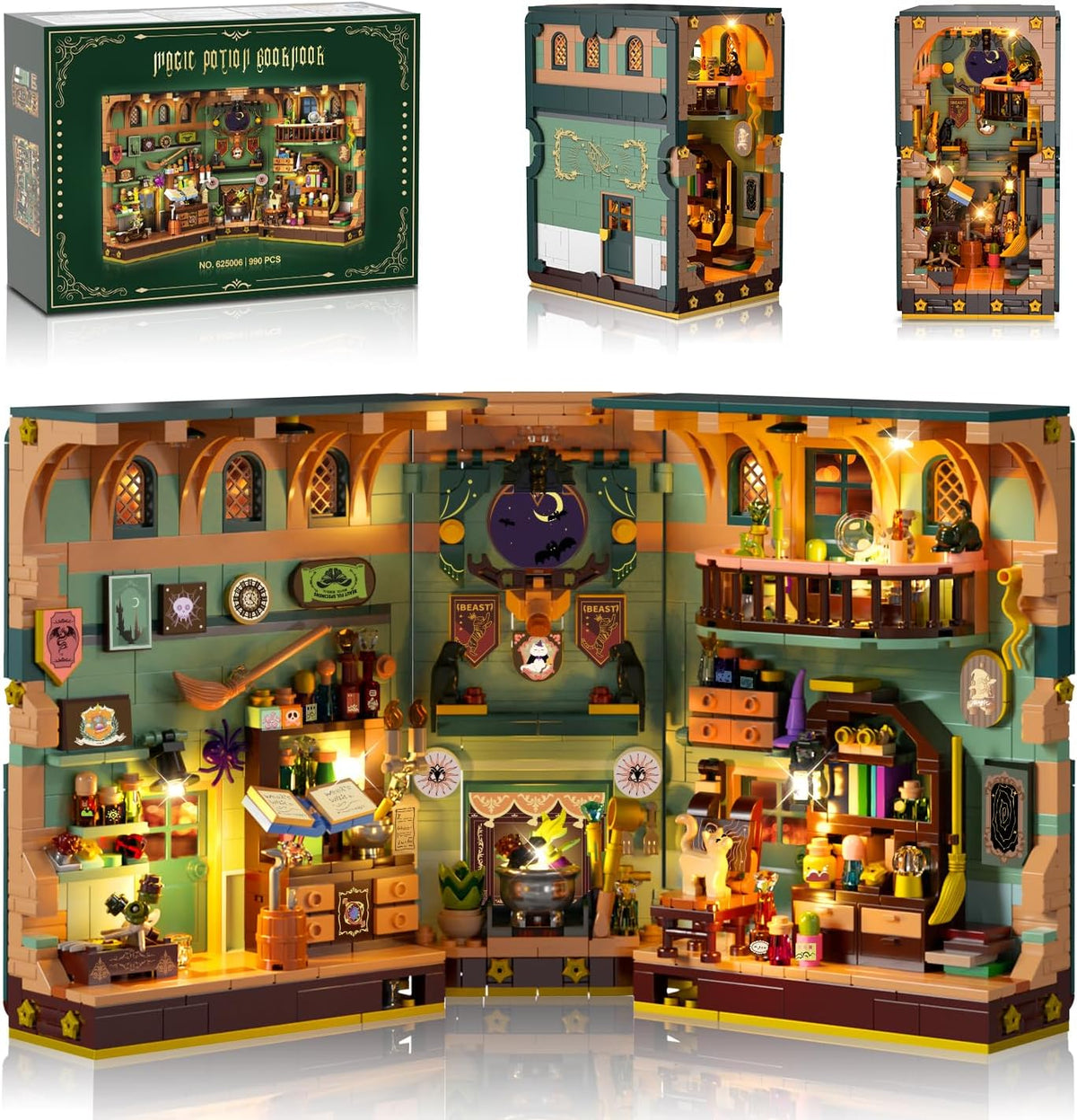 INSOON Magic Potion Booknook Building Set with Light 625006