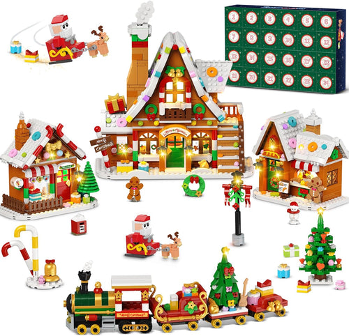 INSOON Advent Calendar 2026 Gingerbread House Mini Building Set with Lights SC9917