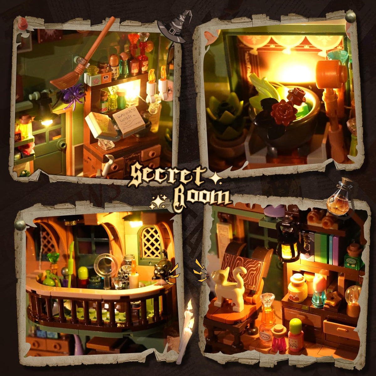 INSOON Magic Potion Booknook Building Set with Light 625006