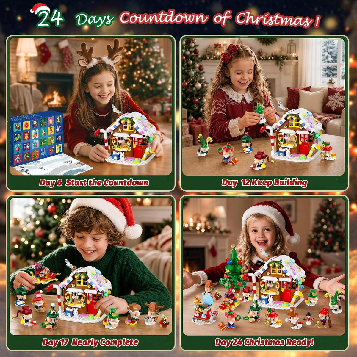 INSOON Advent Calendar 2026 Christmas Gnome Village Building Set SC8856