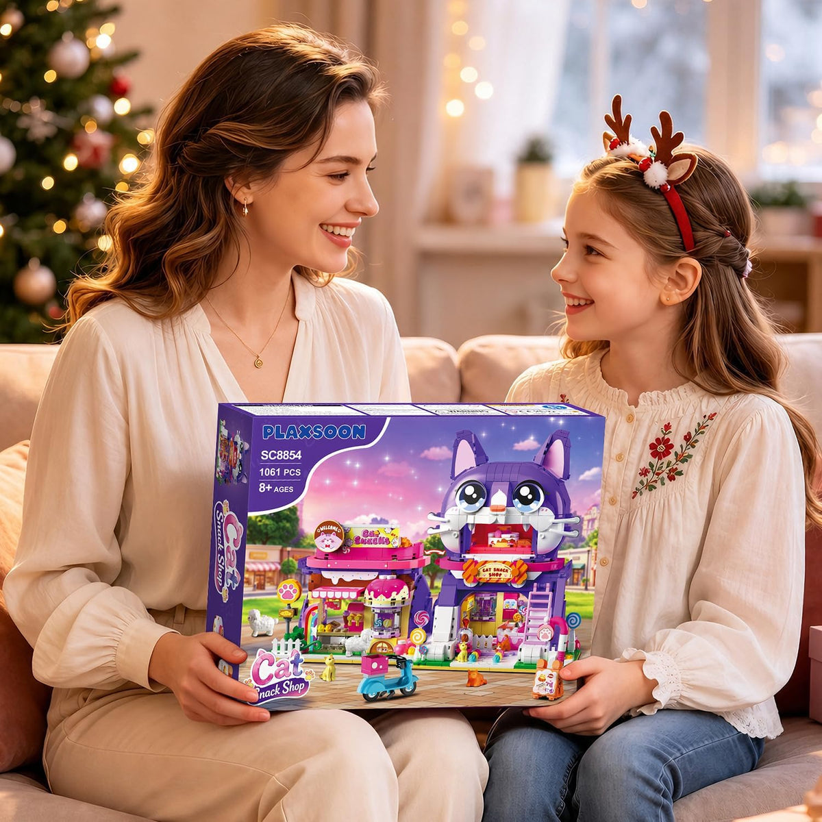 INSOON Friends Cat House Building Set with Lights SC8854