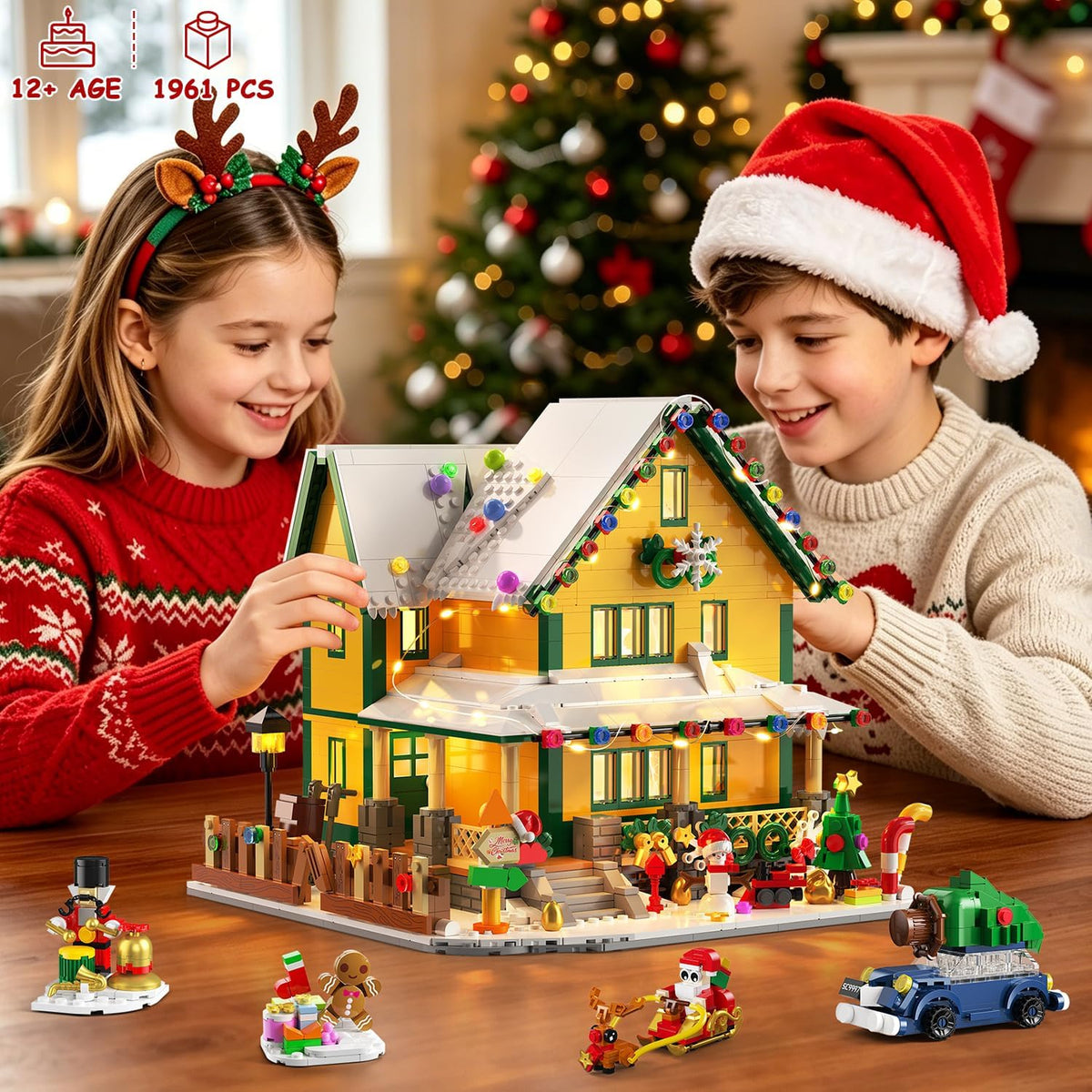 INSOON Advent Calendar 2026 Christmas House Mini Building Set with Lights SC9997
