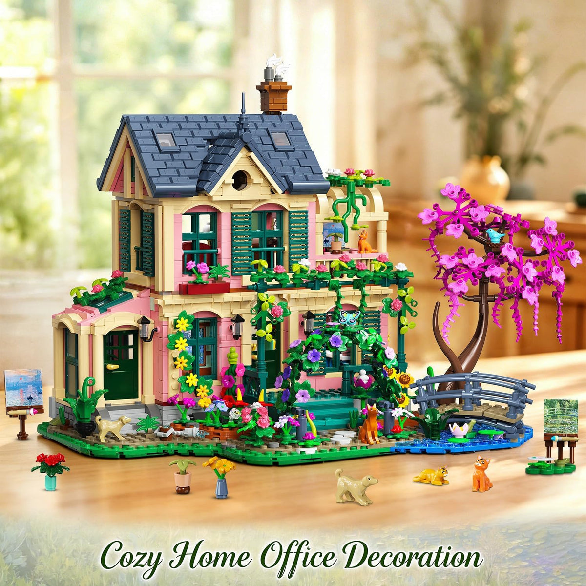 INSOON Artist Garden House Building Set with Lights SC8841