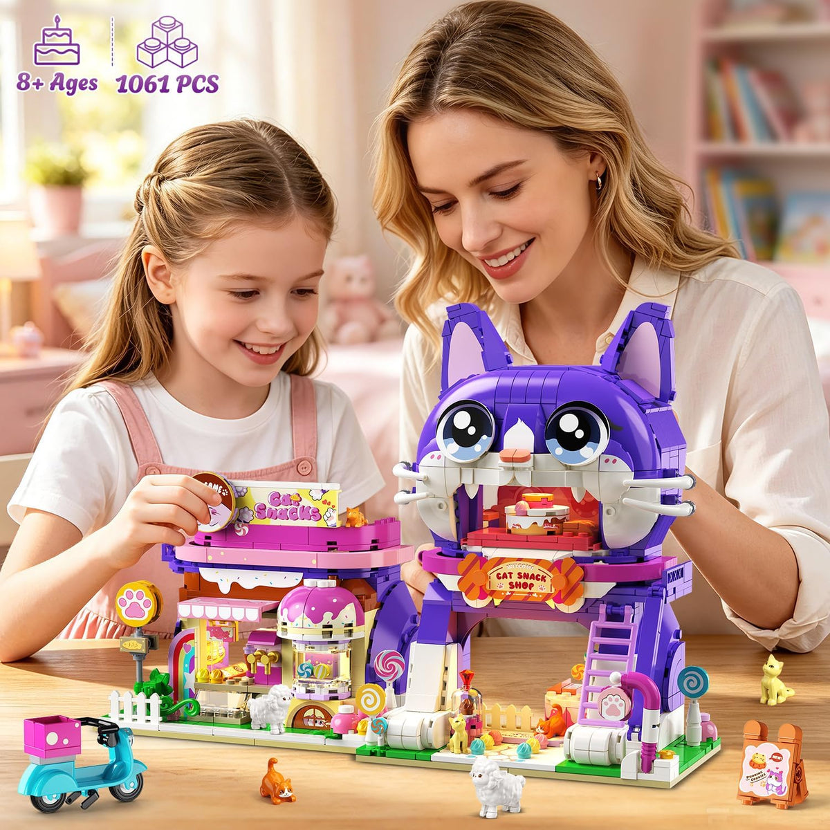 INSOON Friends Cat House Building Set with Lights SC8854