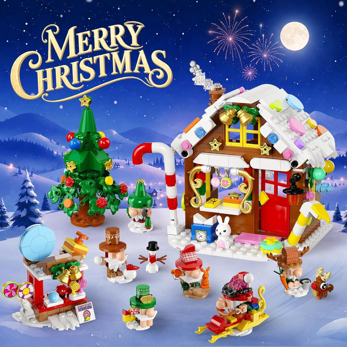INSOON Advent Calendar 2026 Christmas Gnome Village Building Set SC8856