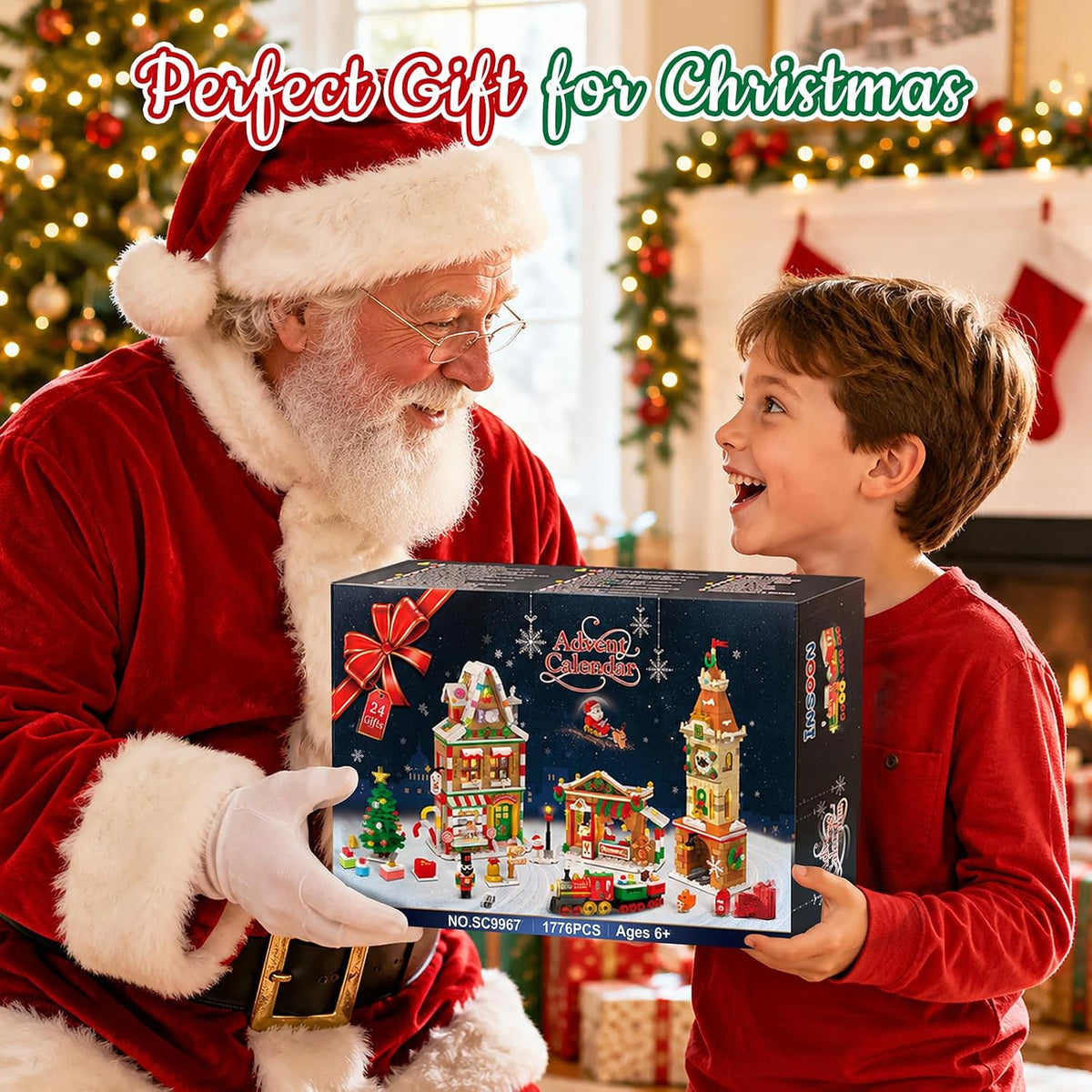INSOON Advent Calendar 2026 Christmas Main Street Building Set with Lights SC9967