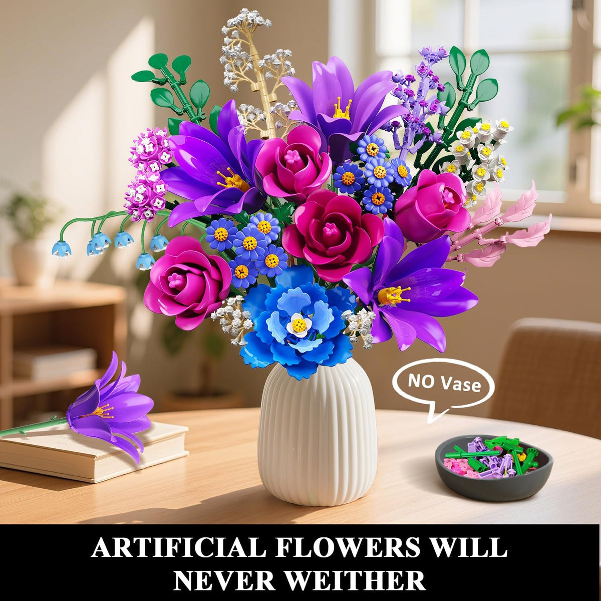 INSOON 21 Flowers Bouquet Building Set with Light SC9939