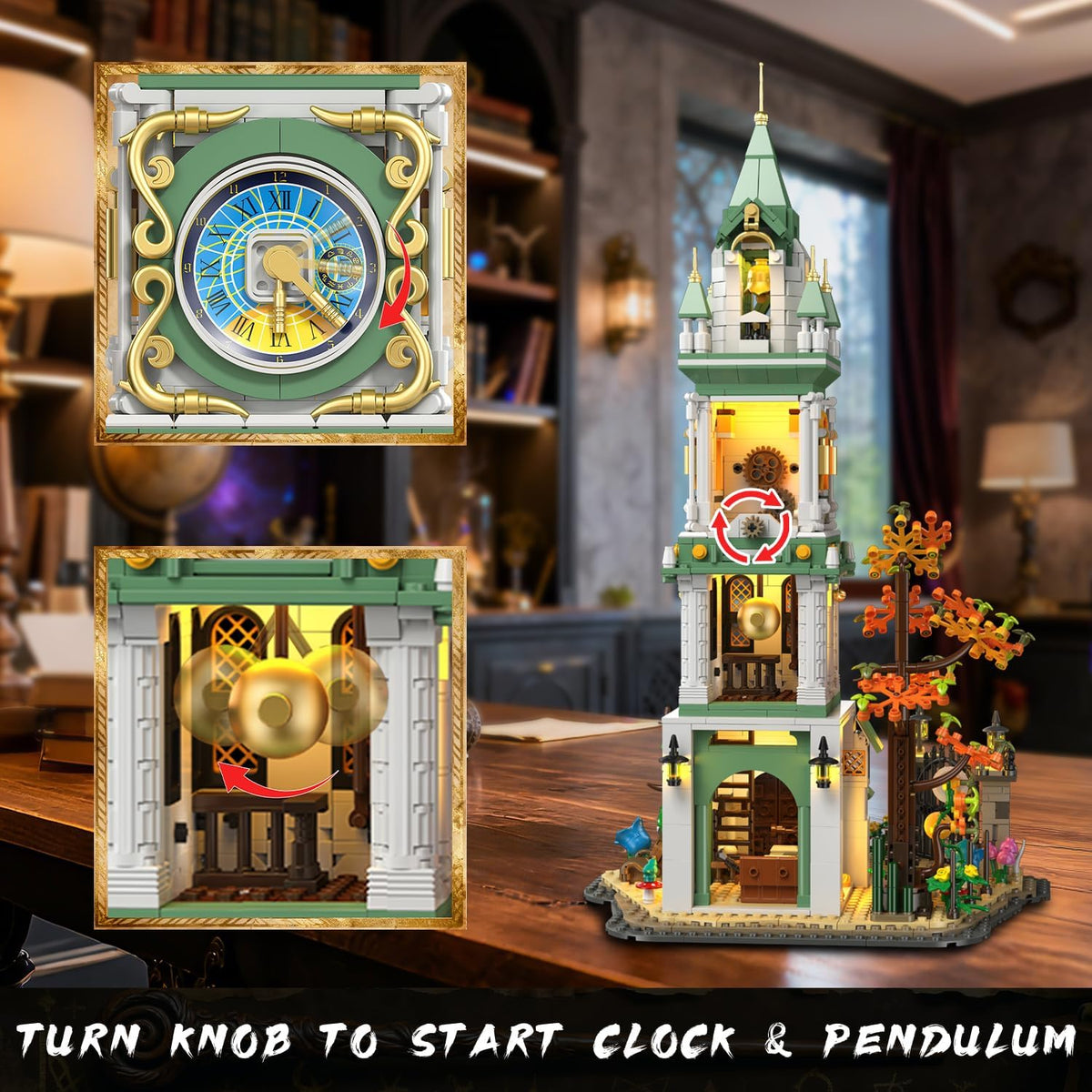 INSOON Magic Clock Tower Building Set with Light SC8828