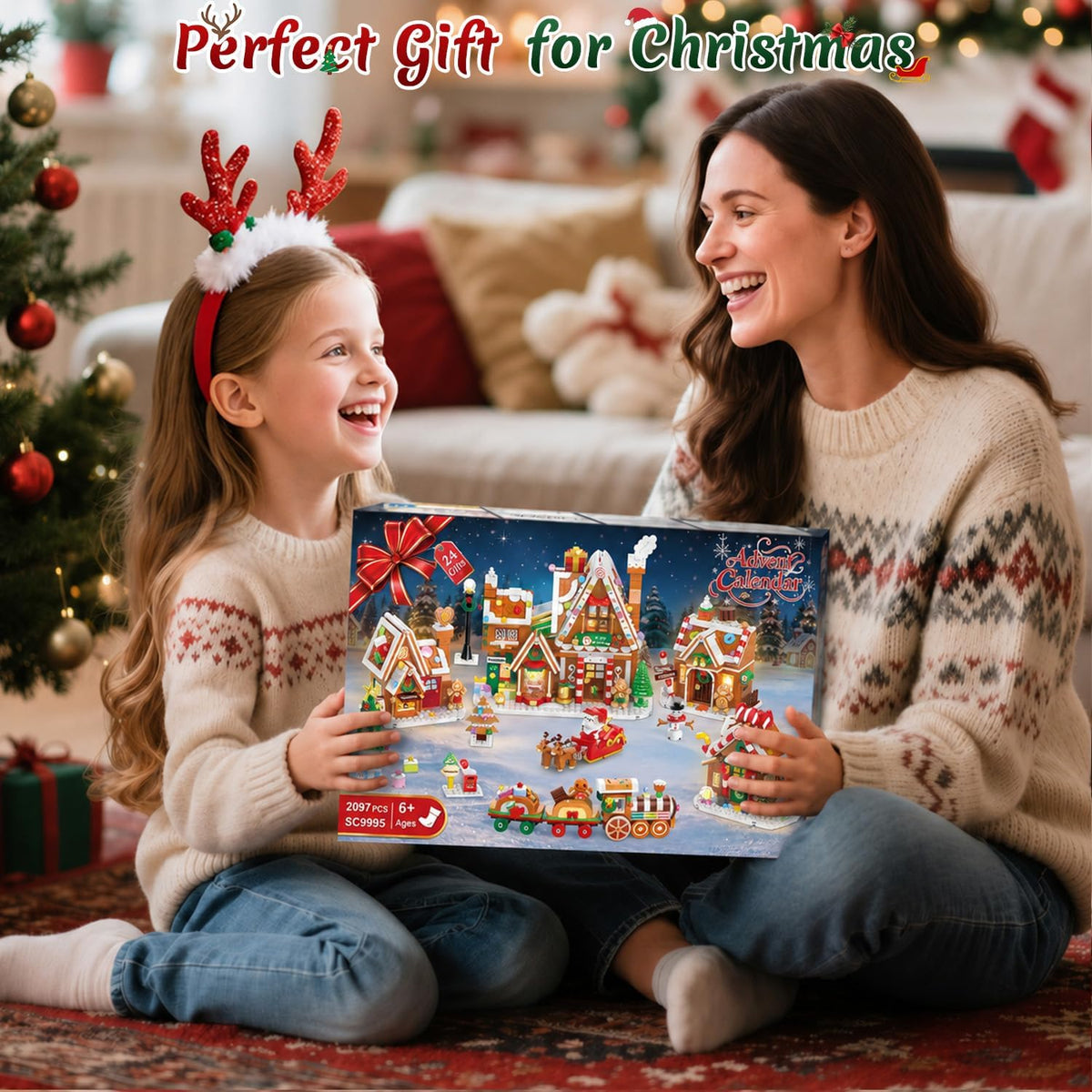 INSOON Advent Calendar 2026 Gingerbread House Mini Building Set with Lights SC9995