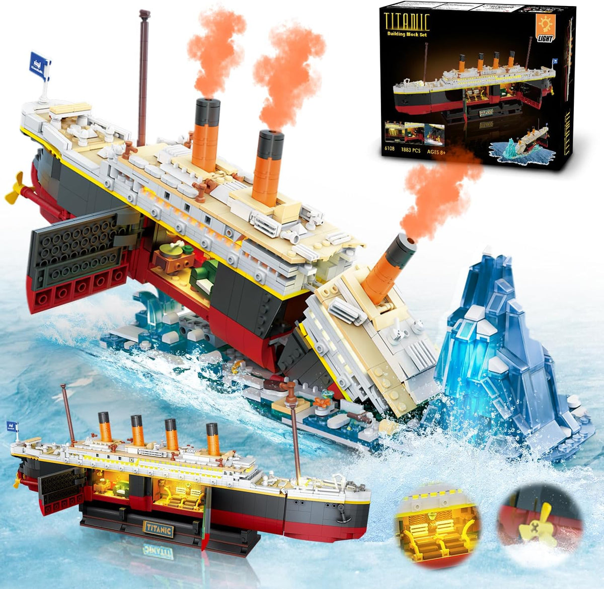 INSOON Titanic Building Set with LED Light 6108