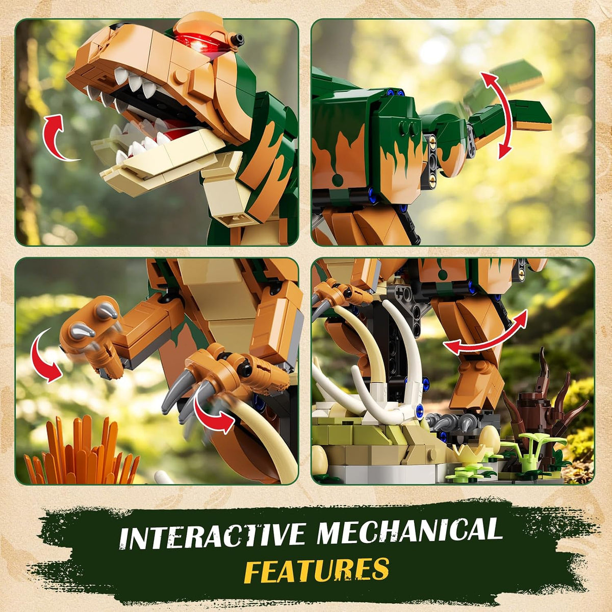 INSOON Mechanical Dinosaur Building Set HG1100