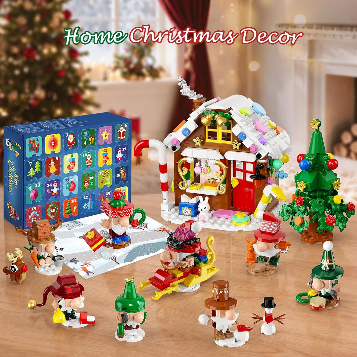 INSOON Advent Calendar 2026 Christmas Gnome Village Building Set SC8856