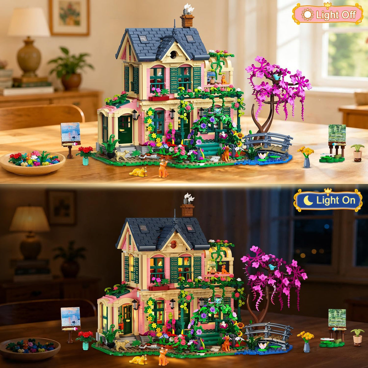 INSOON Artist Garden House Building Set with Lights SC8841
