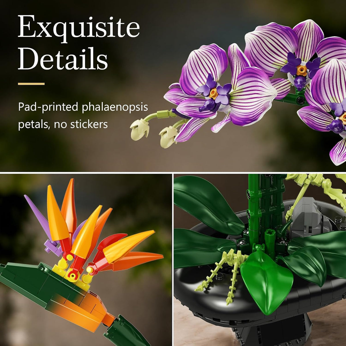 INSOON Orchid Flowers Building Set SC8844