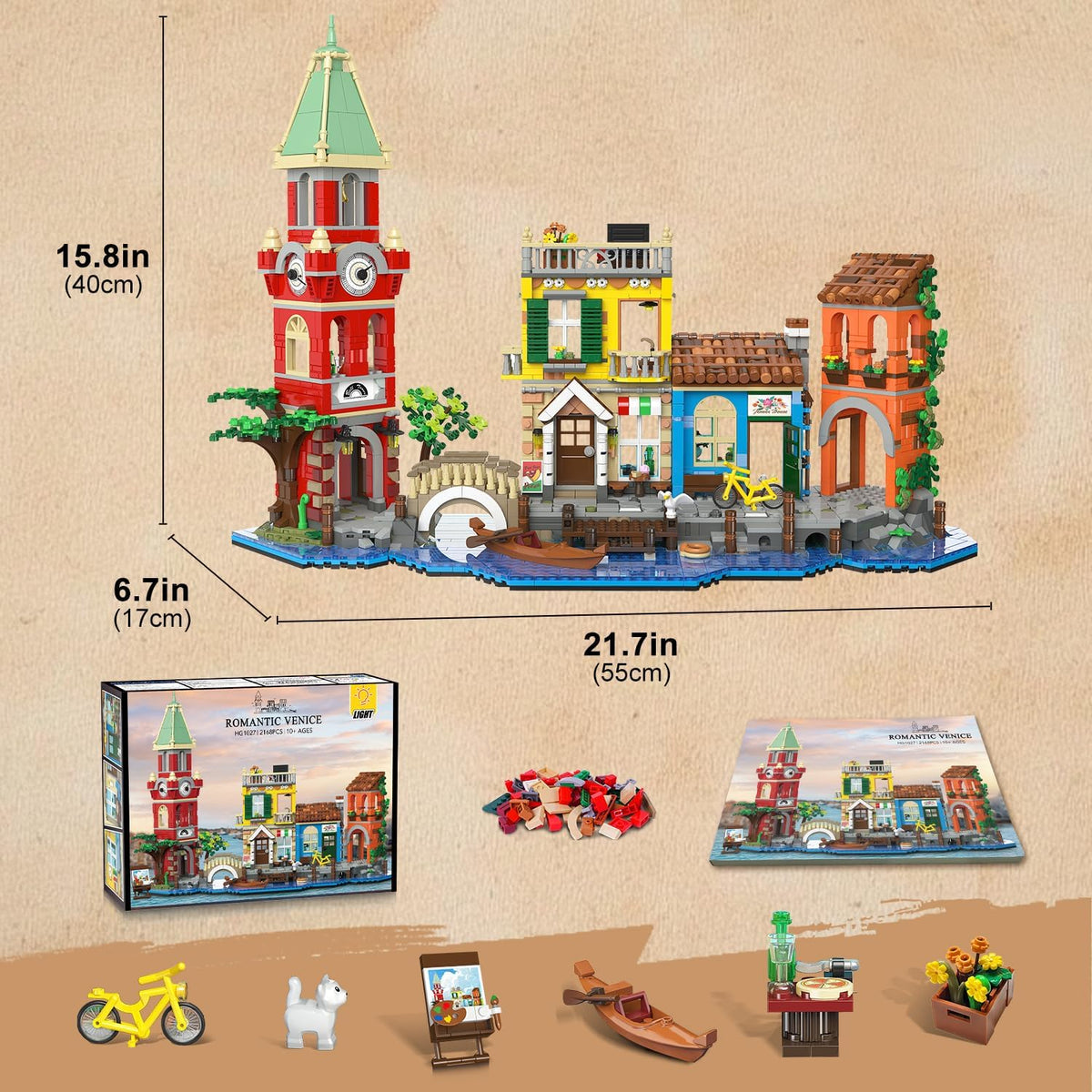 INSOON Venice Main Street Building Set HG1027
