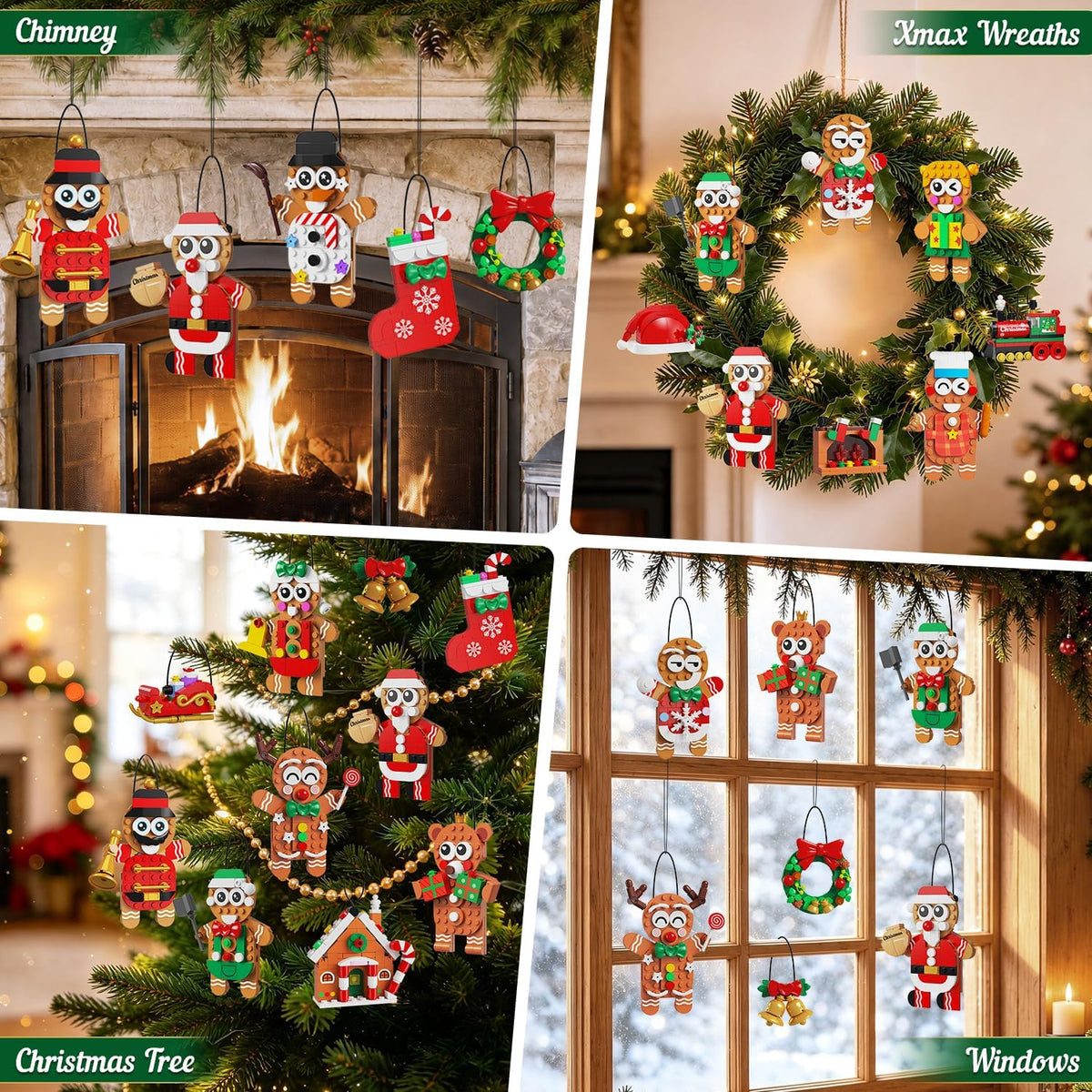 INSOON Advent Calendar 2026 Gingerbread Christmas Ornaments Building Set SC6602