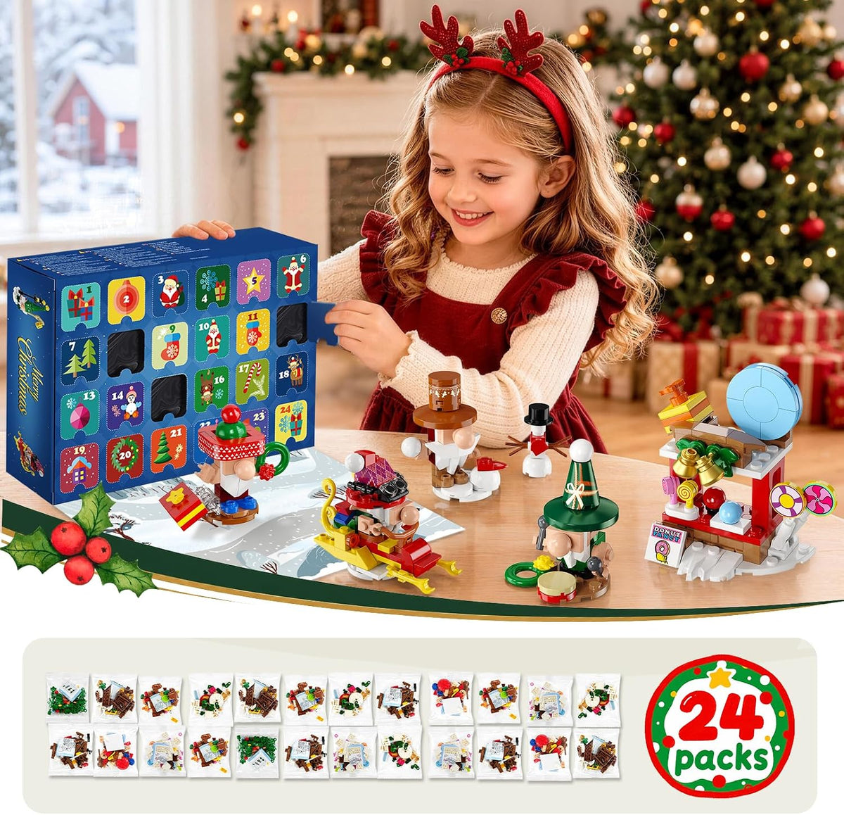 INSOON Advent Calendar 2026 Christmas Gnome Village Building Set SC8856