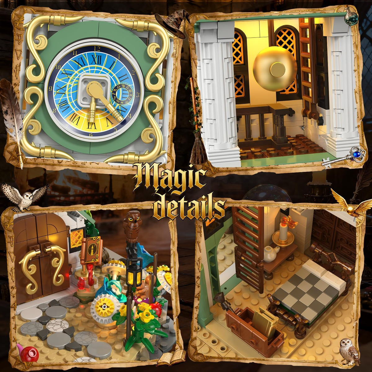 INSOON Magic Clock Tower Building Set with Light SC8828