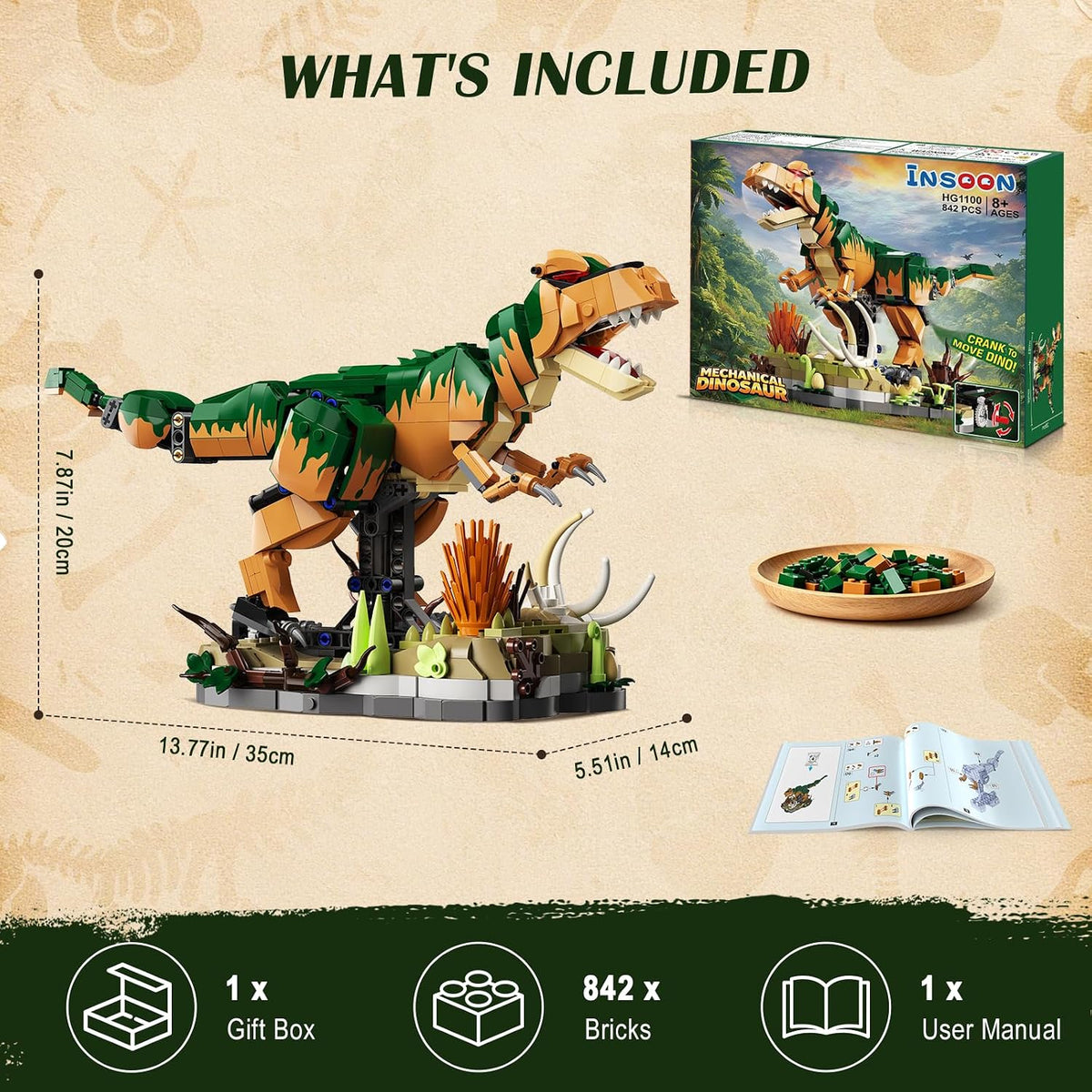 INSOON Mechanical Dinosaur Building Set HG1100