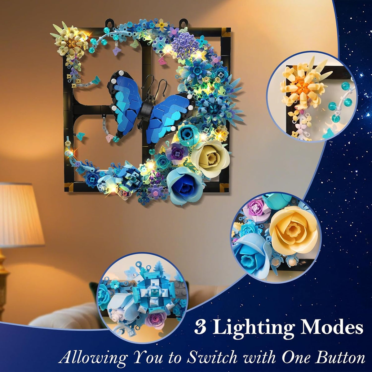 INSOON Moon Flower Building Set with Lights SC8818