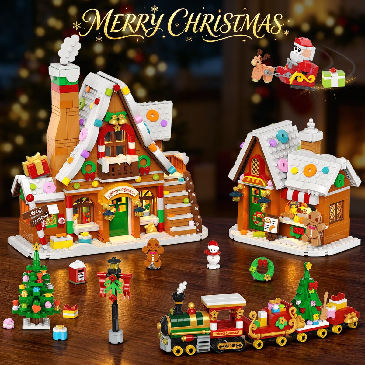 INSOON Advent Calendar 2026 Gingerbread House Mini Building Set with Lights SC9917