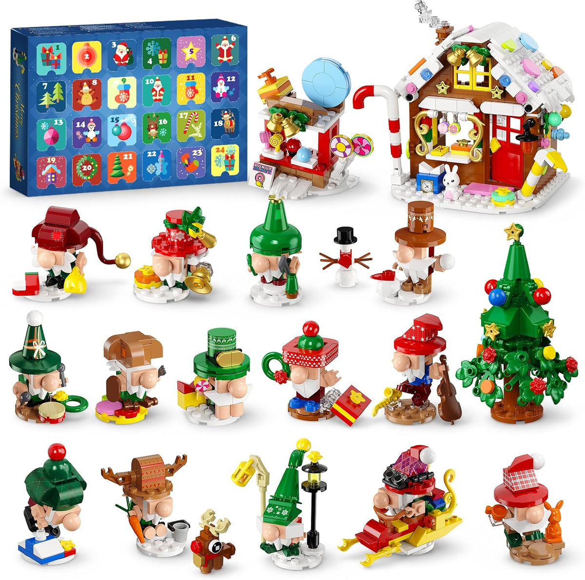 INSOON Advent Calendar 2026 Christmas Gnome Village Building Set SC8856