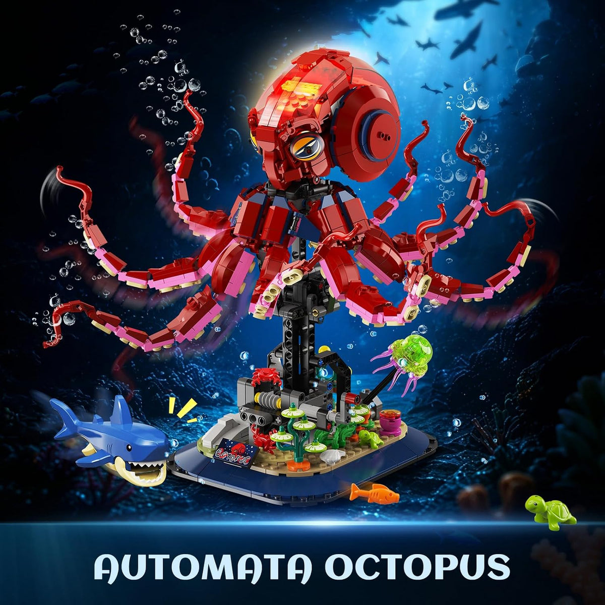INSOON Mechanical Octopus Building Set with Lights HG1041