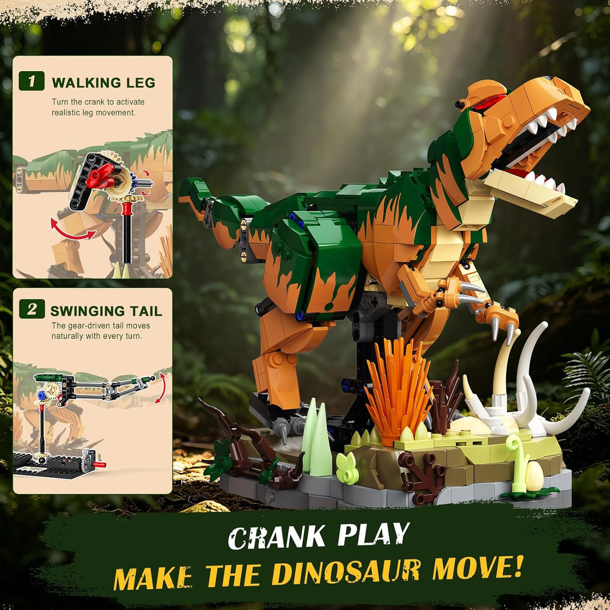 INSOON Mechanical Dinosaur Building Set HG1100