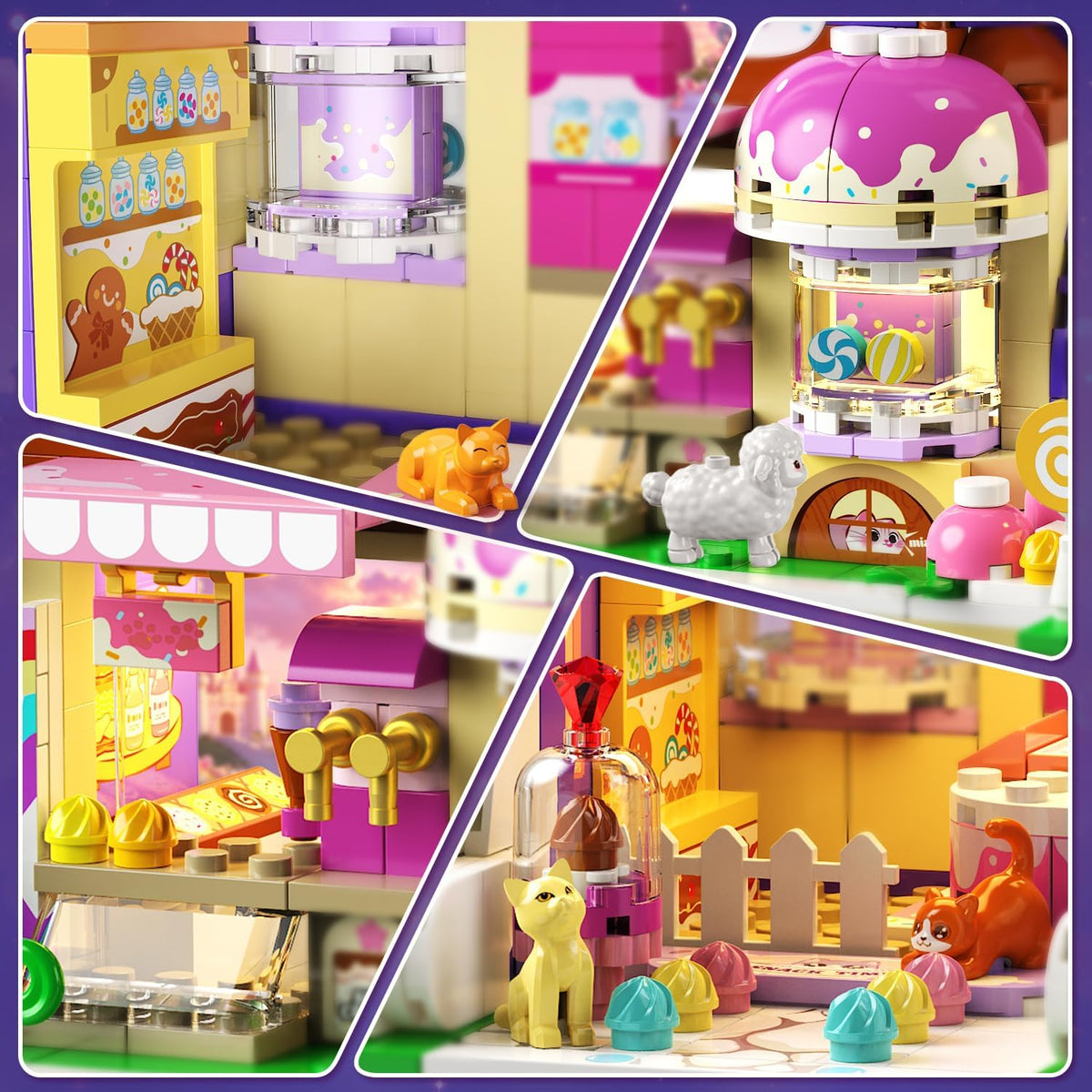INSOON Friends Cat House Building Set with Lights SC8854