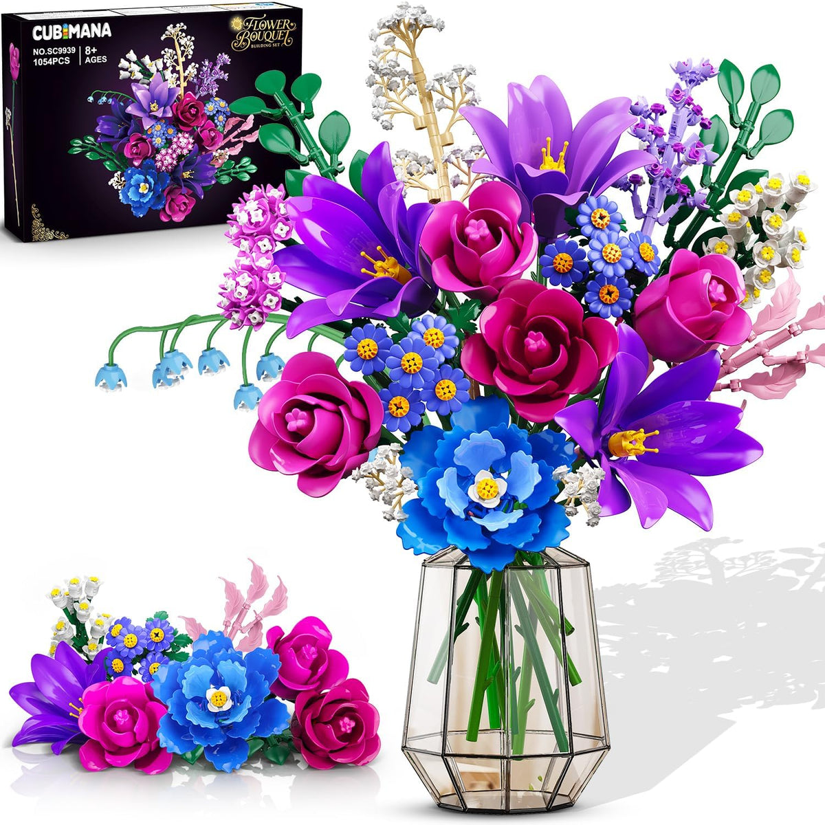 INSOON 21 Flowers Bouquet Building Set with Light SC9939