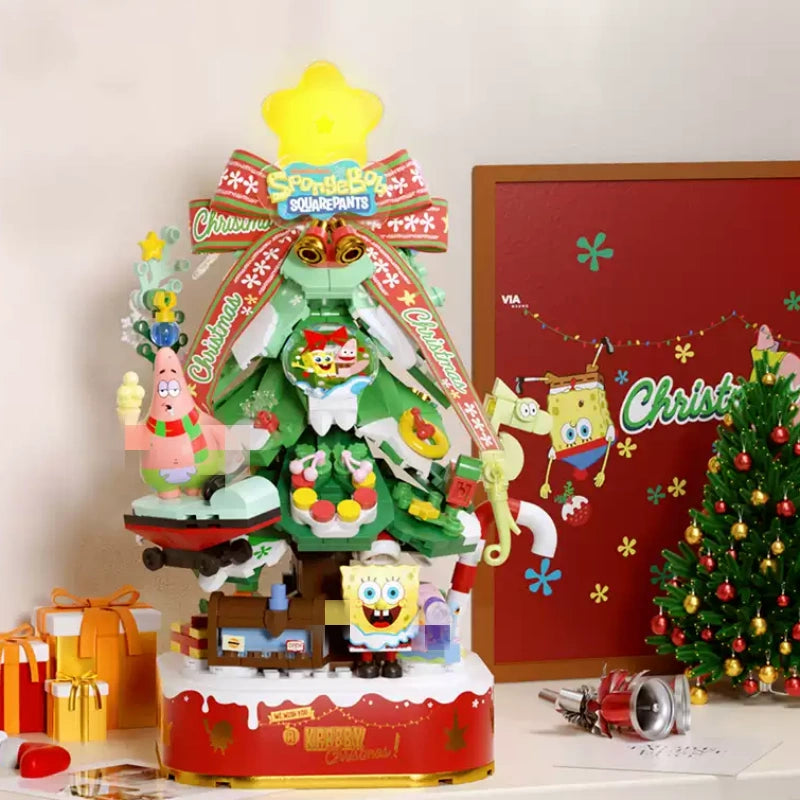 AreaX AB0065 SpongeBob SquarePants Happy Christmas Star Christmas Tree Movie