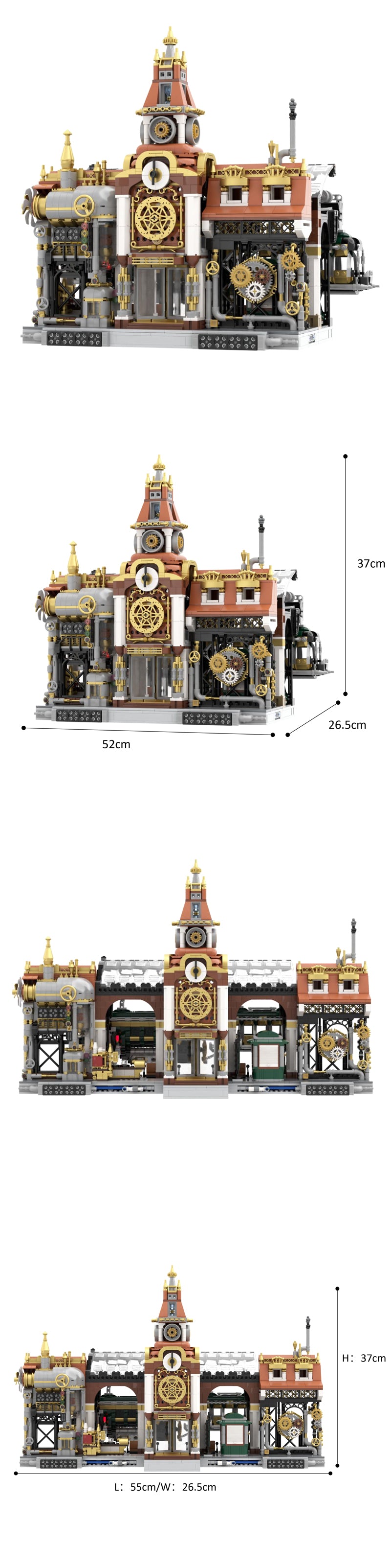 Pantasy 85007 Steampunk Train Station Creator Expert