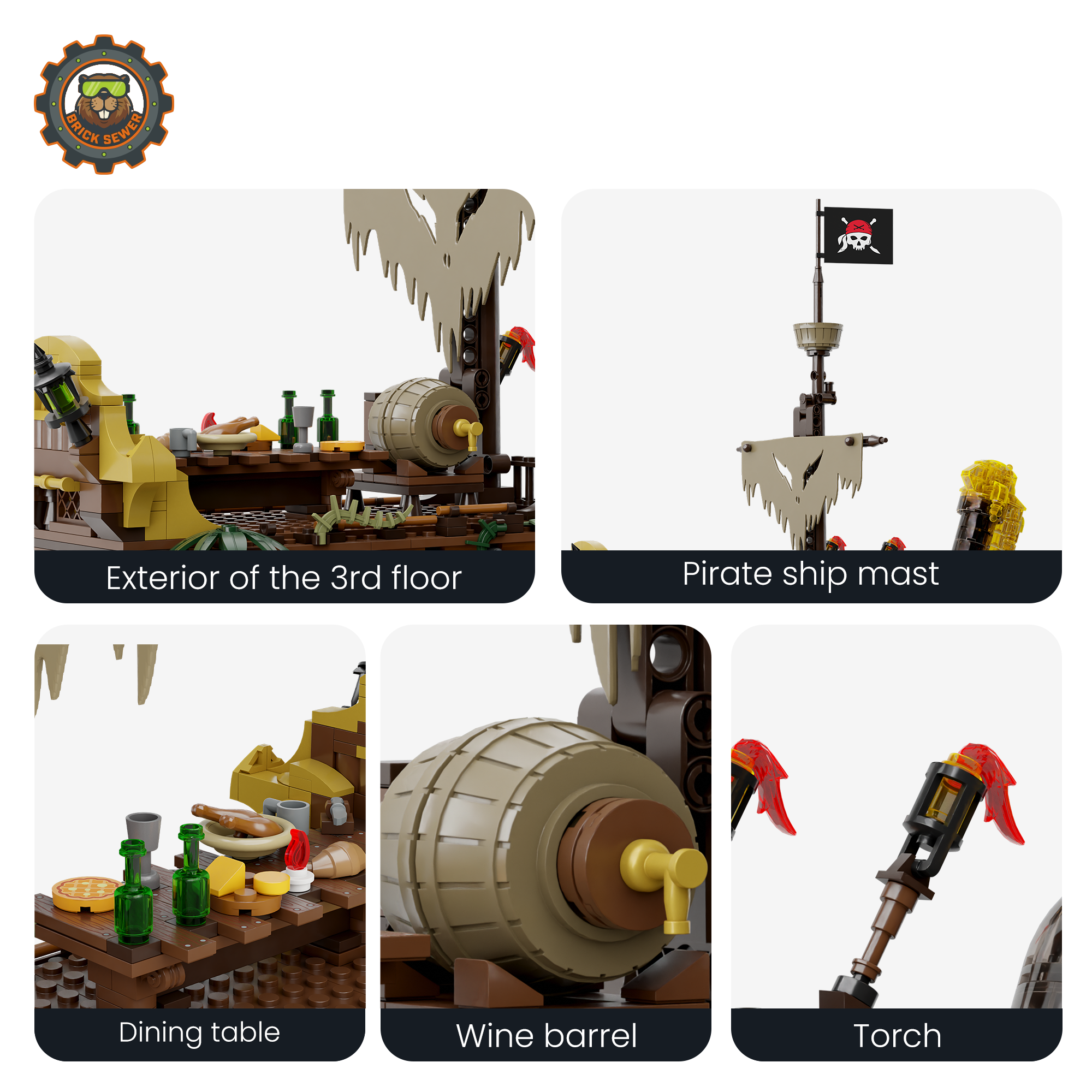 Only 3 left | Pirates Hub 2858pcs
