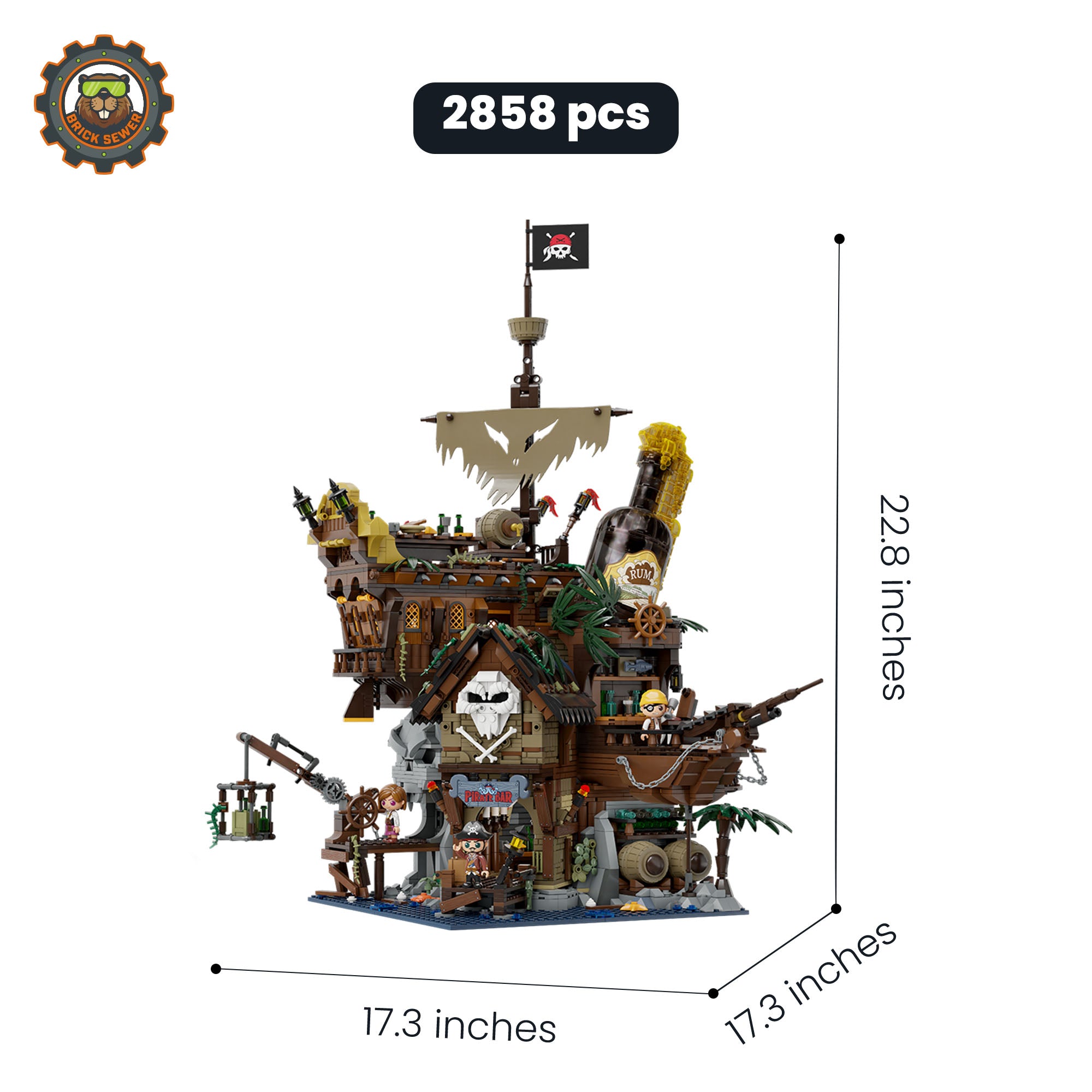 Only 3 left | Pirates Hub 2858pcs