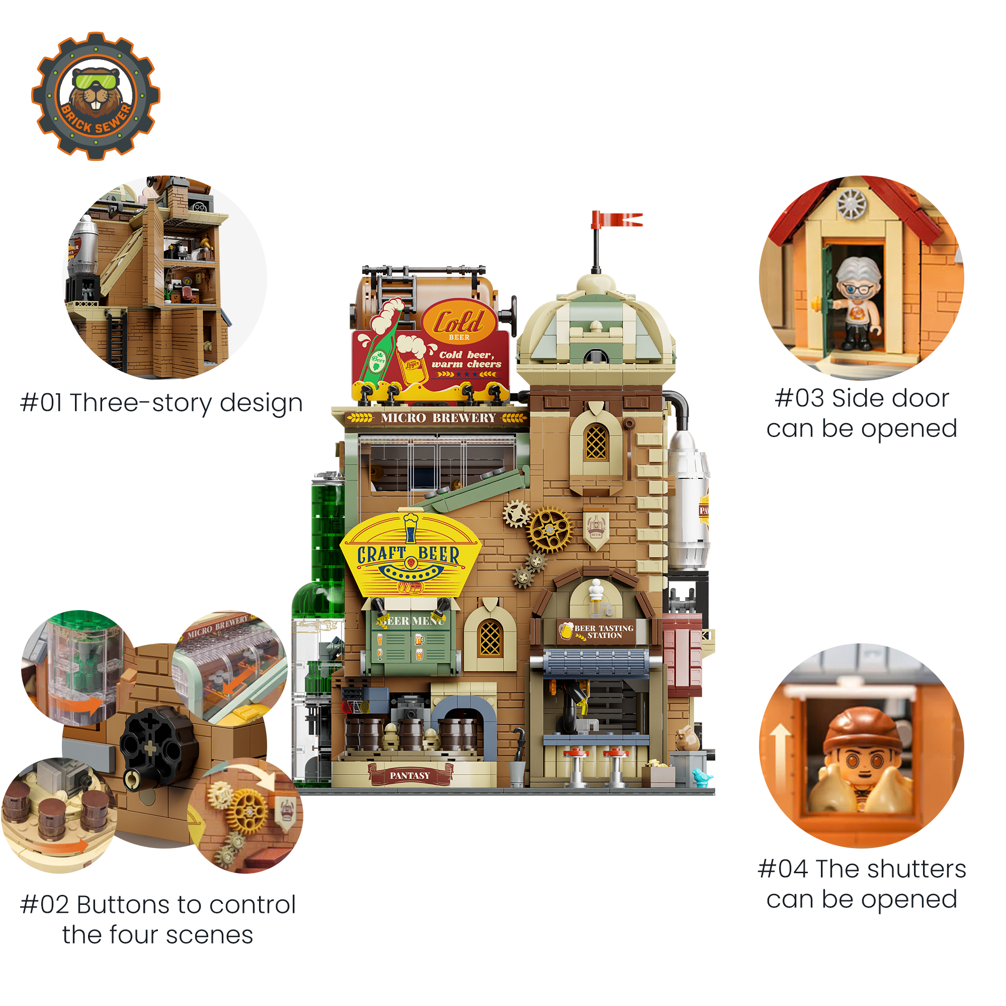 【Father's Day gift🎁】Pantasy Western Mine + Architecture Firm + Craft Brewery FD-PS