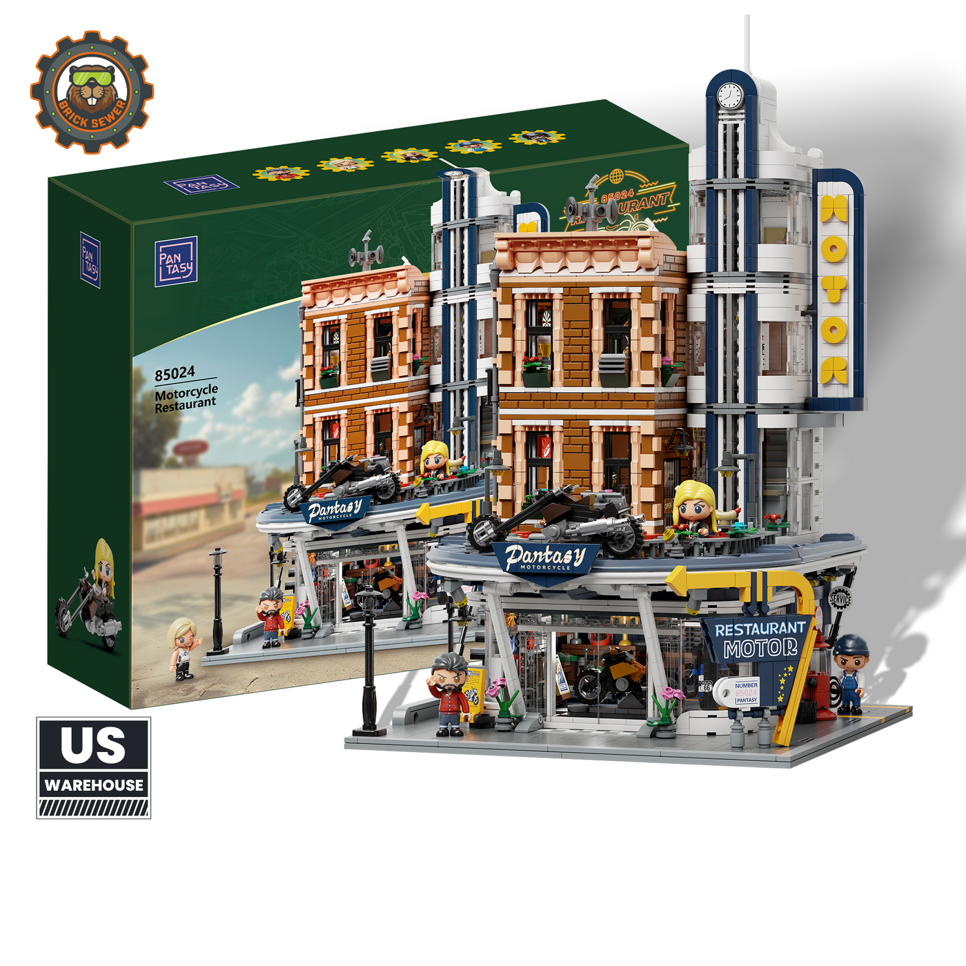 Motorcycle Restaurant 2994pcs