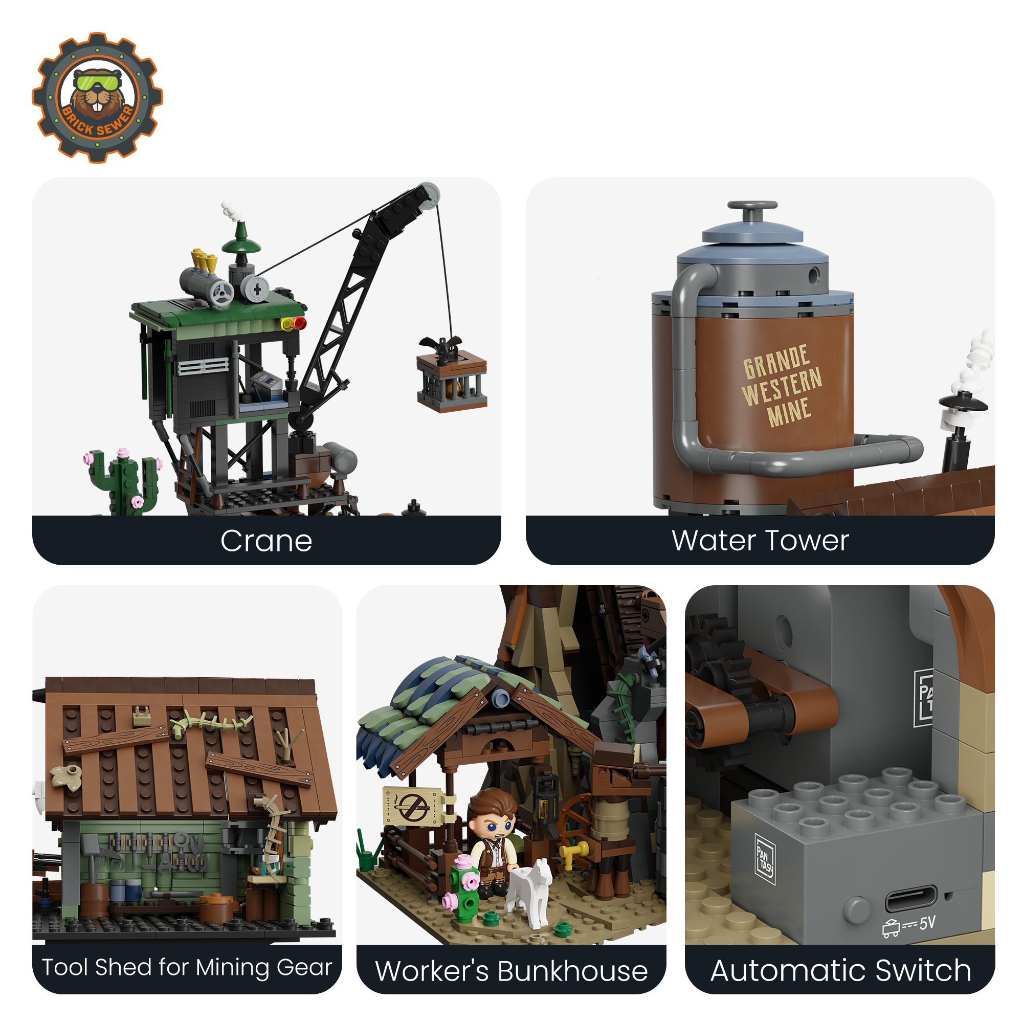 【Father's Day gift🎁】Pantasy Western Mine + Architecture Firm + Craft Brewery FD-PS